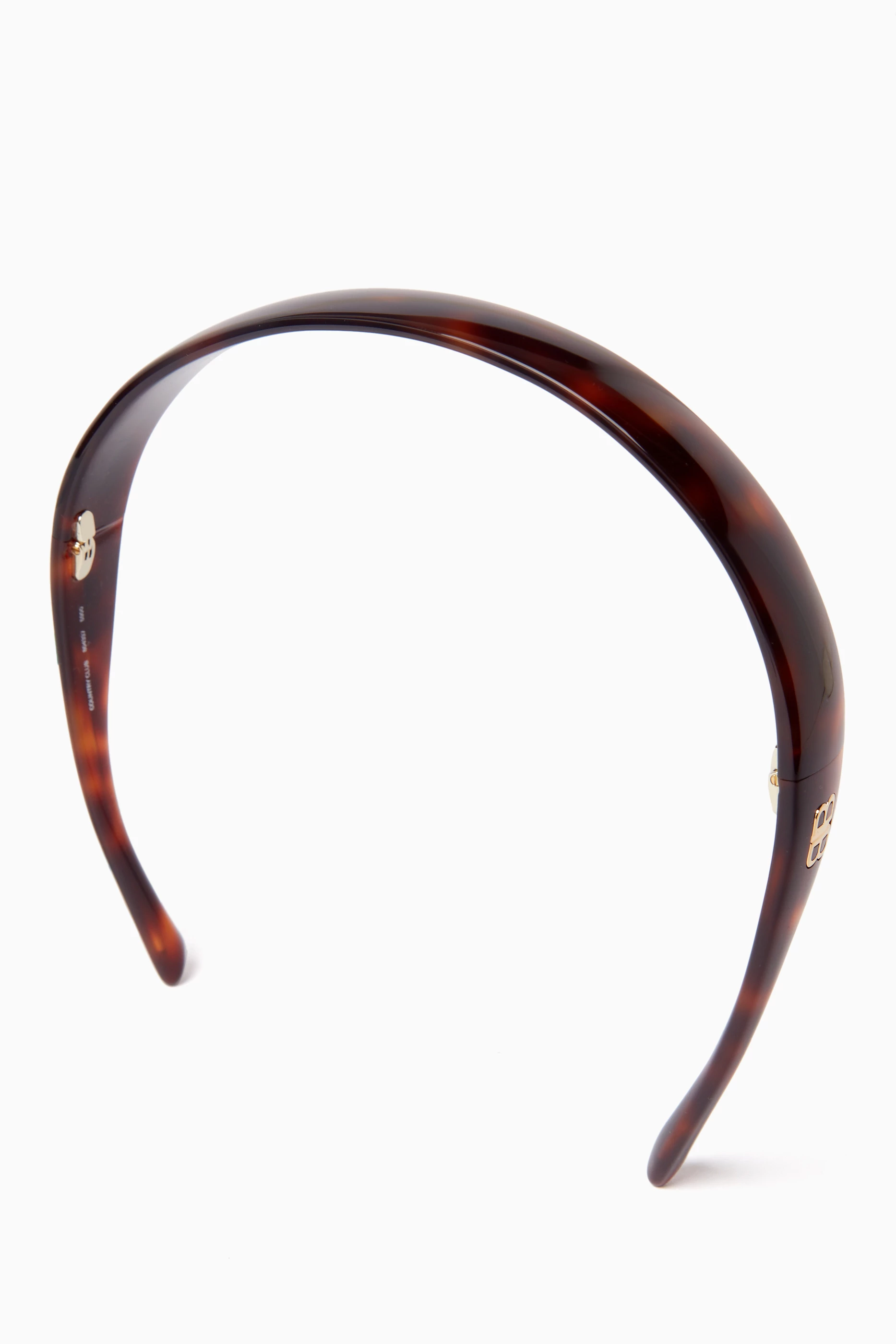 Buy Balenciaga Brown Country Club Side BB Headband in Havana