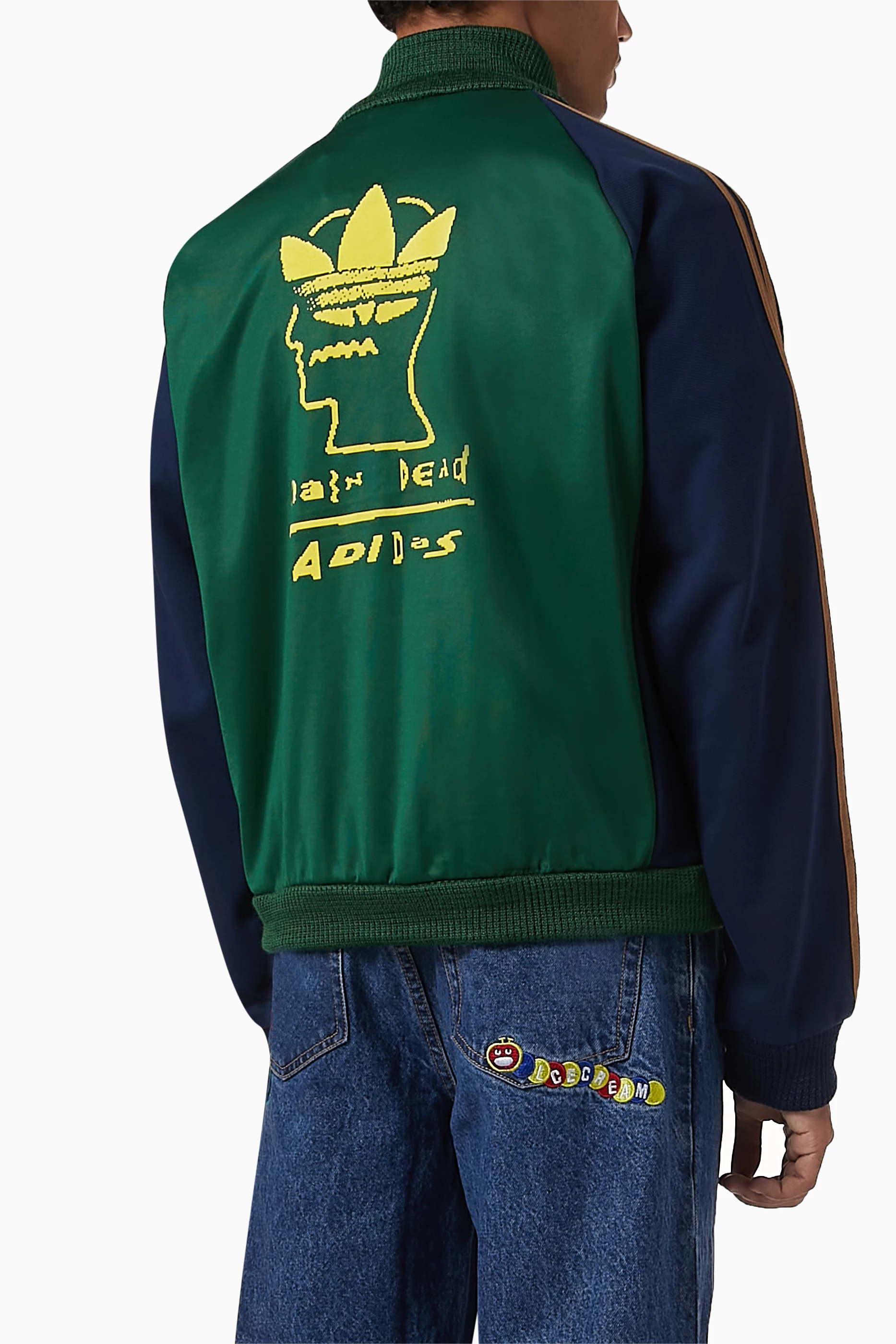 adidas ジャケット GUCCI × adidas トリカラーロゴフーデッドジャケット 691429