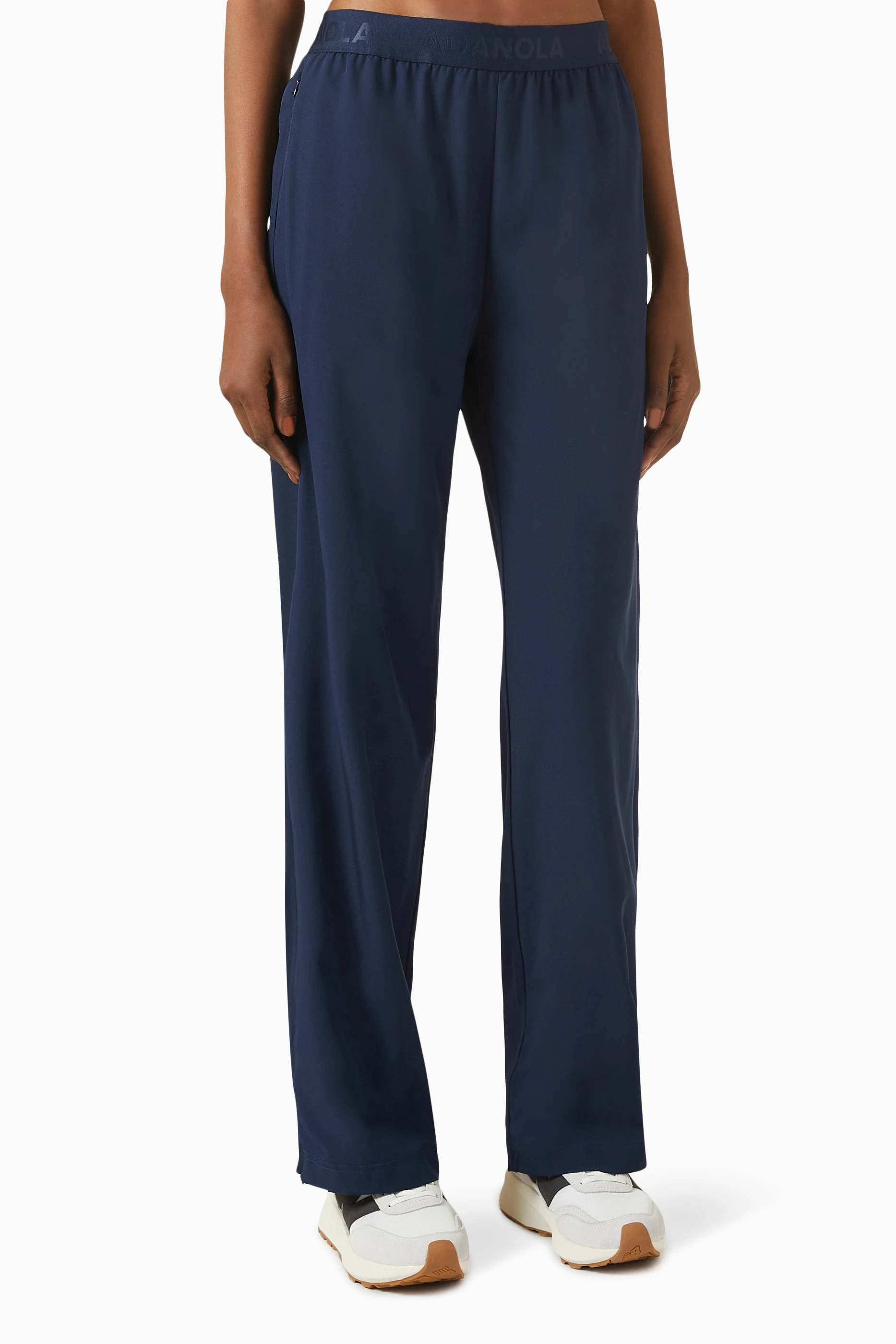 【爆買い！】 Branded Blue Adanola Buy Waistband Online Women For Pants パンツ