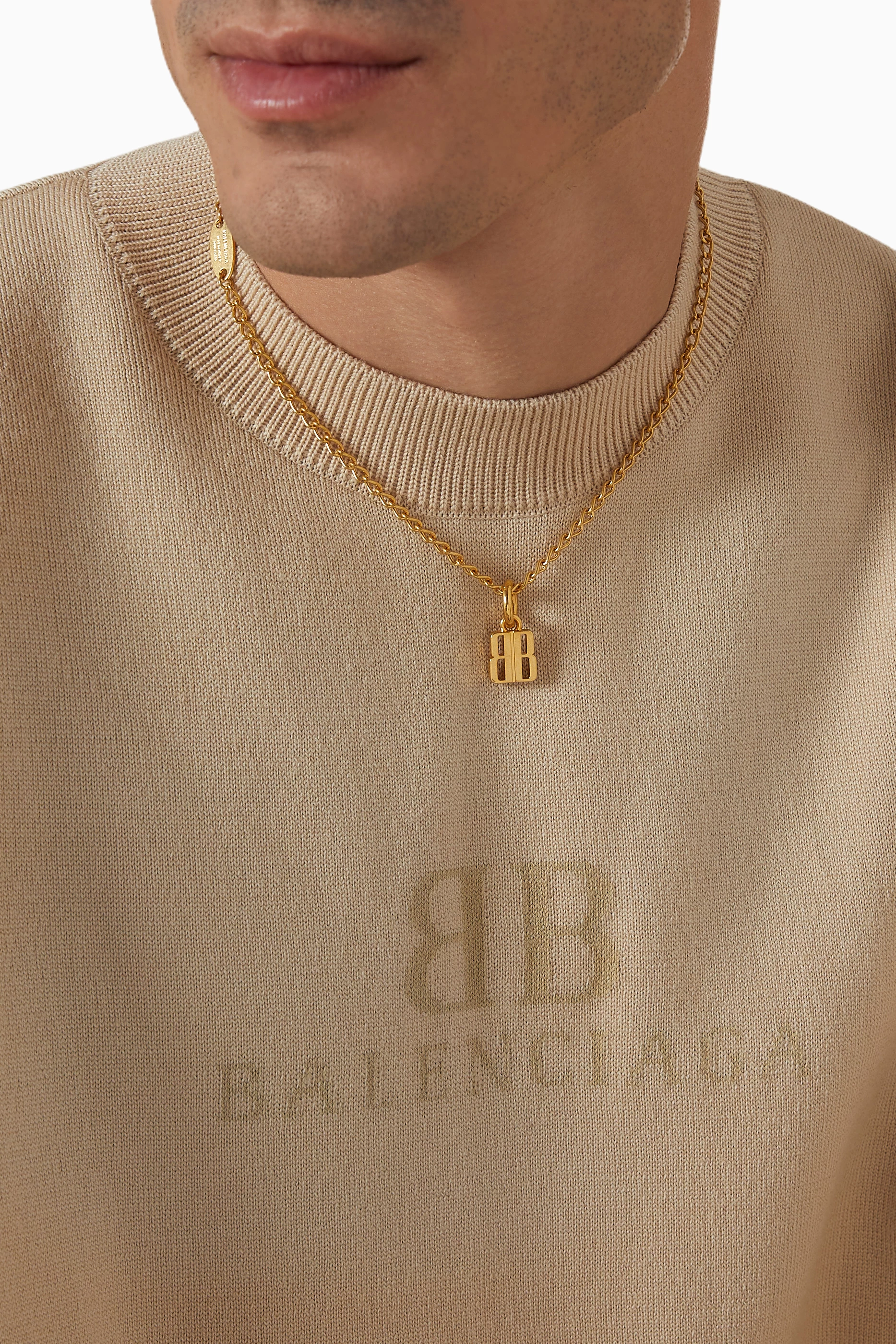 ネックレス・ペンダント BALENCIAGA Nano Thin Necklace - Balenciaga - l - Gold Nano Thin Necklace in Gold | Balenciaga CA