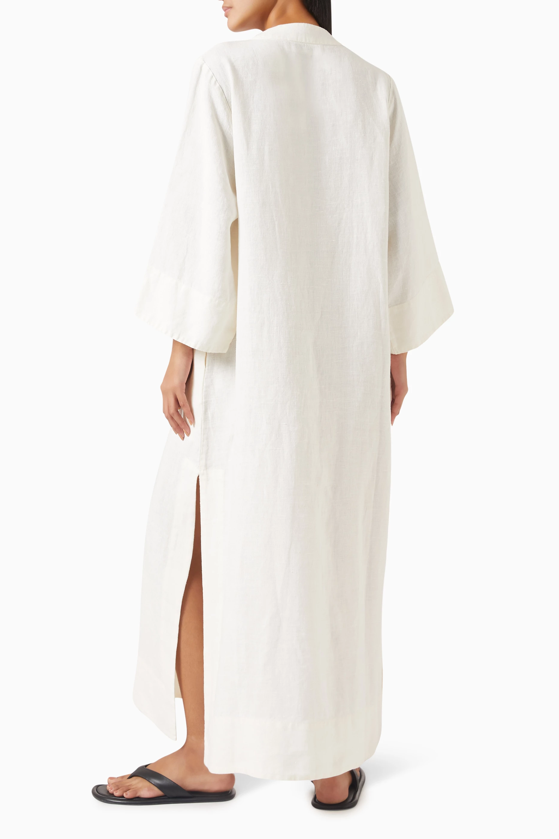 rohe linen kaftan dress Jersey kaftan in white - Rohe