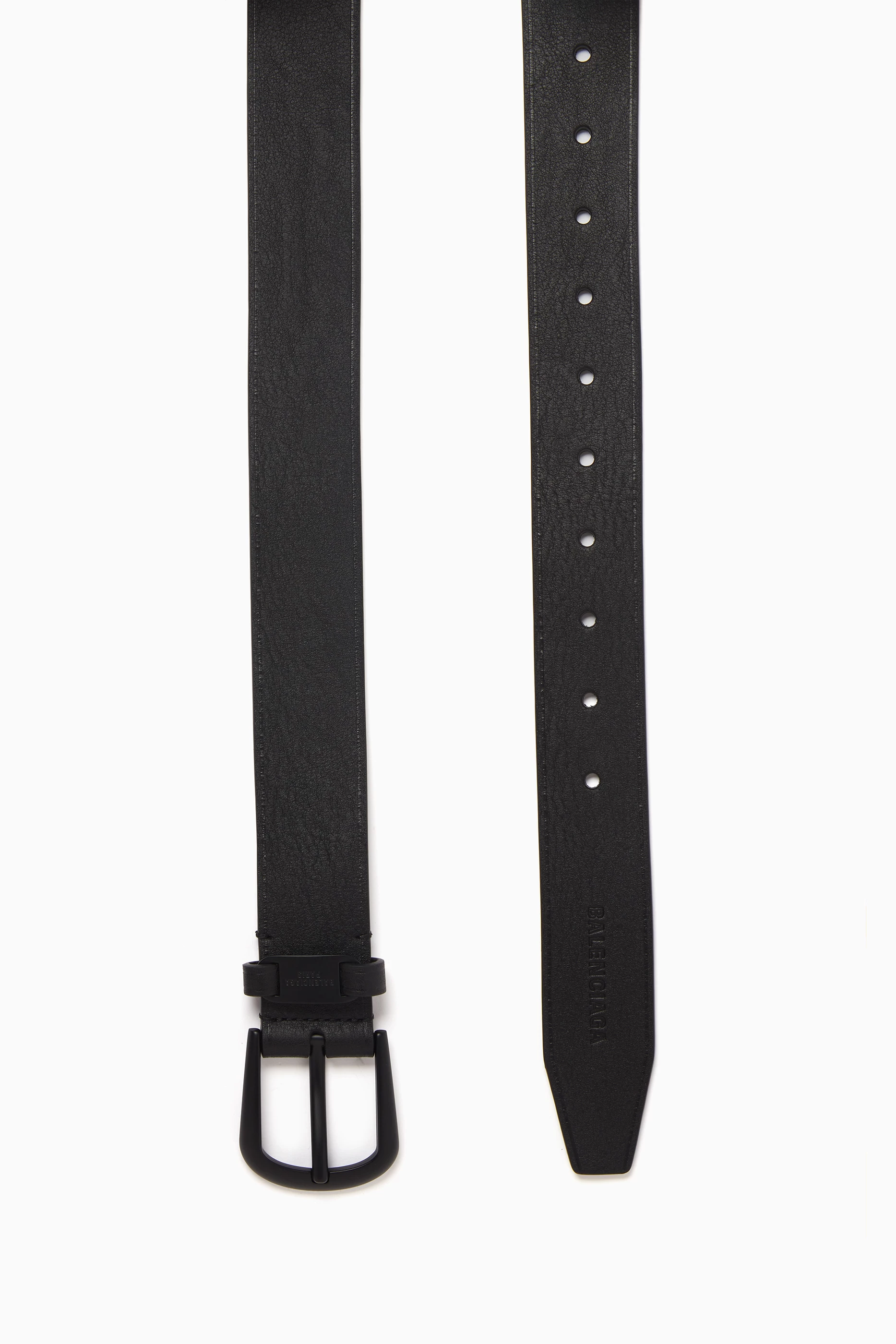 Buy Balenciaga Black Suit Belt in Leather For Men Online | Ounass UAE