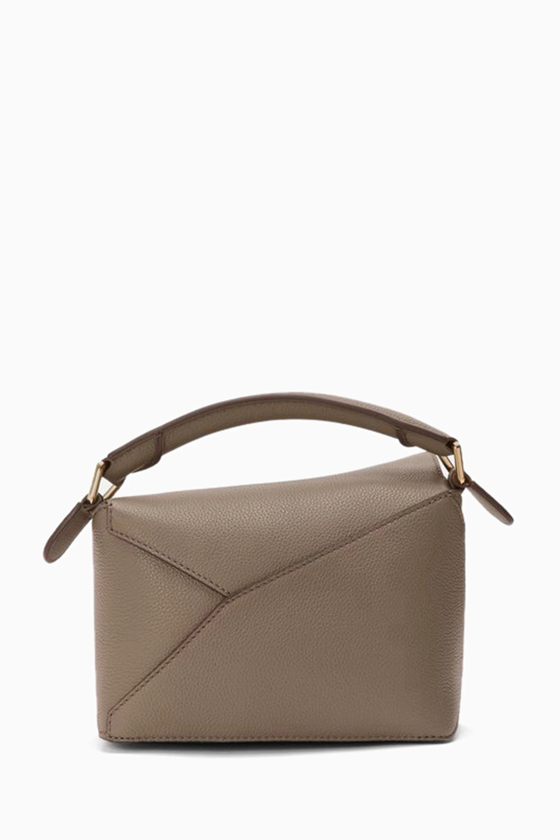 Buy LOEWE Grey Mini Puzzle Bag in Grained Calfskin For Women