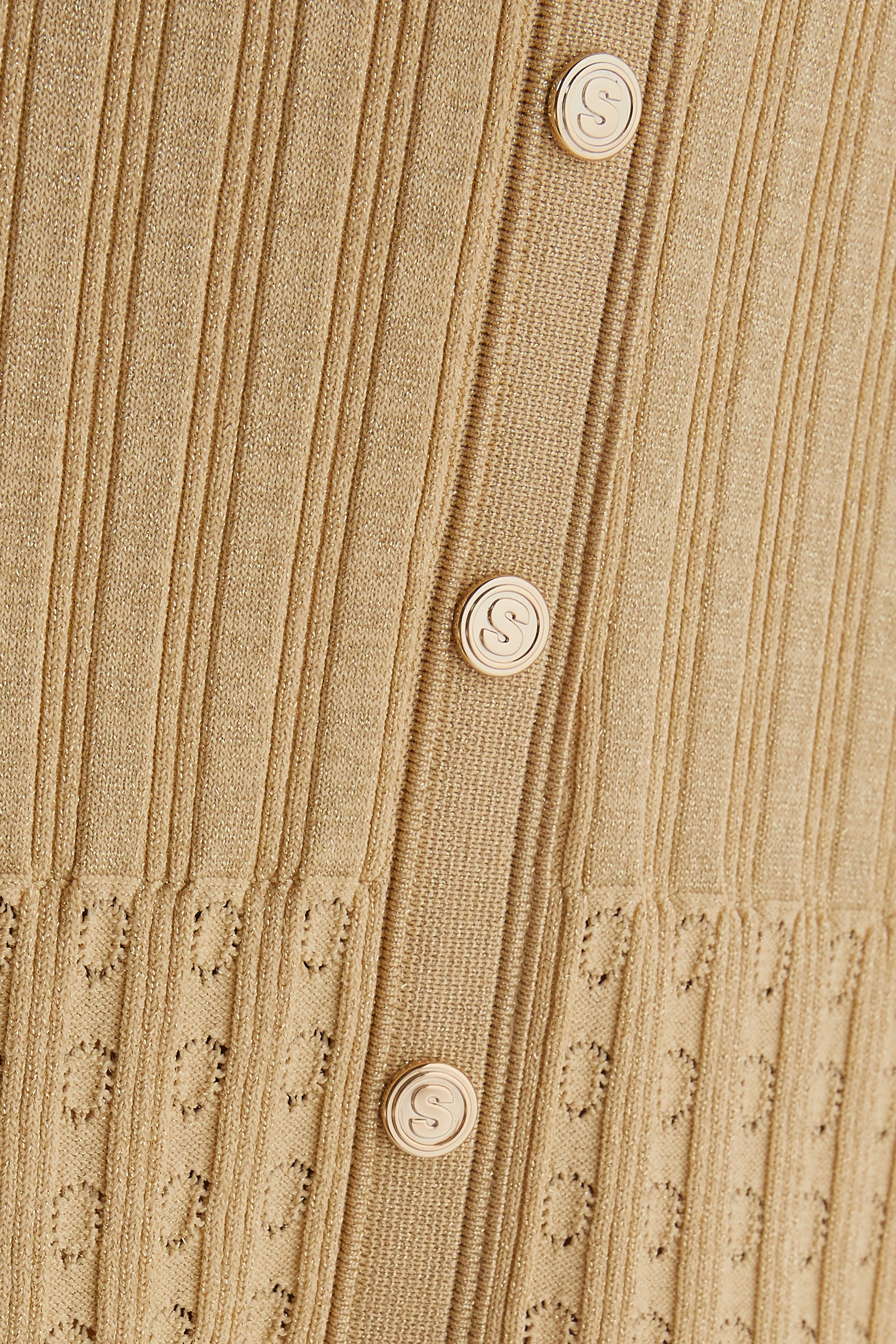 Buy SANDRO Gold Ramia Midi Dress in Lurex-blend Knit For Women Online |  Ounass UAE