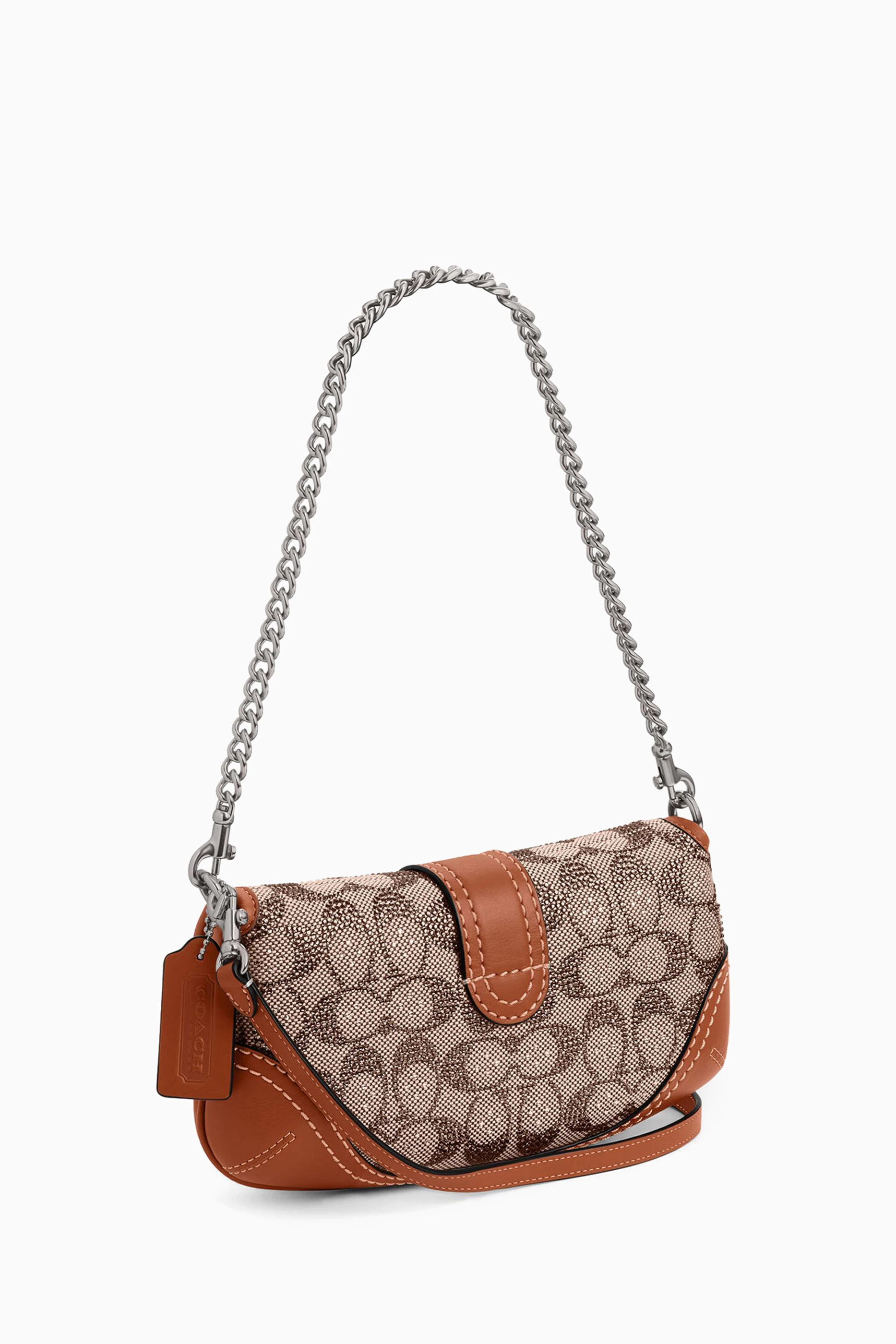 Buy Coach Brown Soho Bag 25 in Crystal Signature Jacquard For