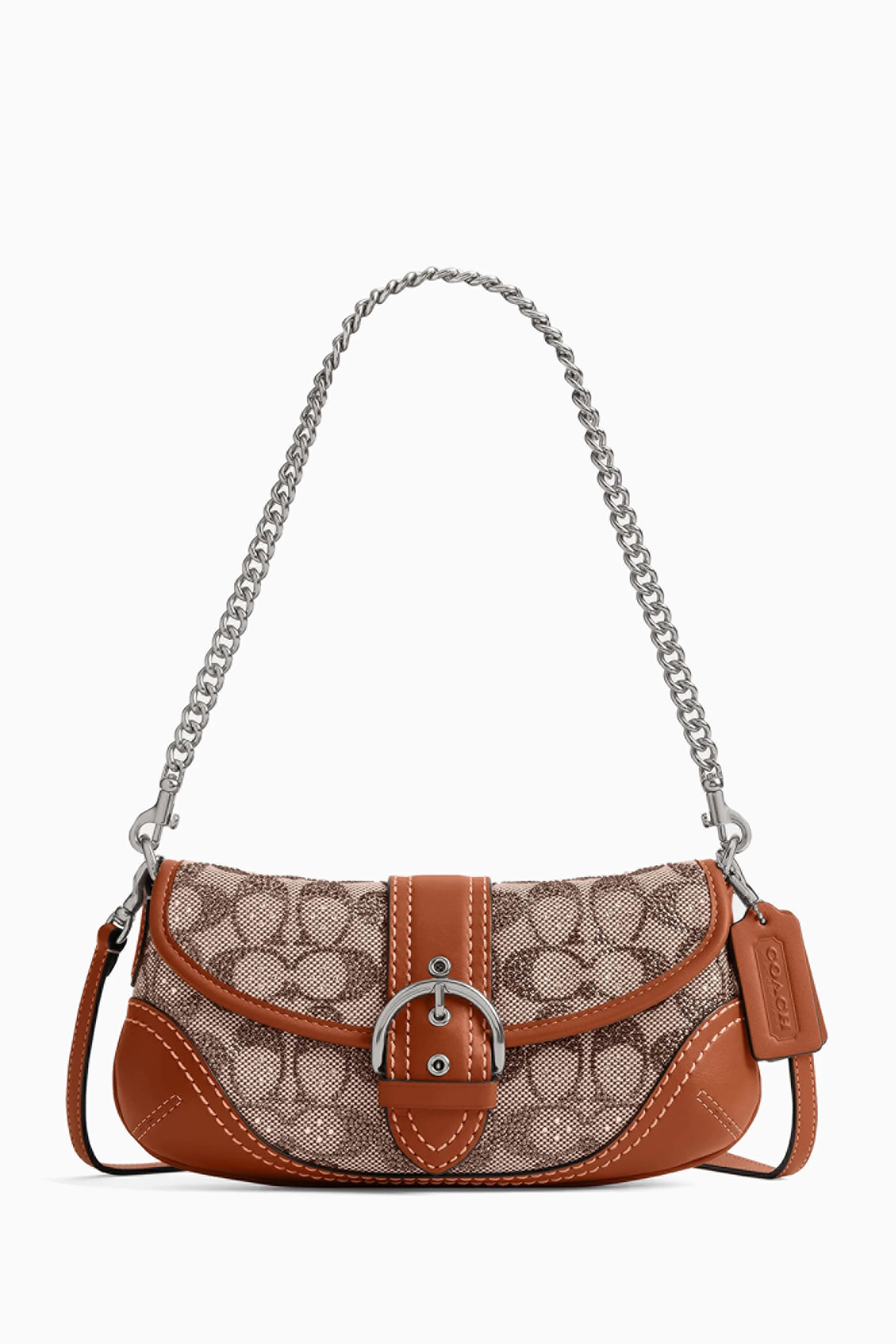 Buy Coach Brown Soho Bag 25 in Crystal Signature Jacquard For
