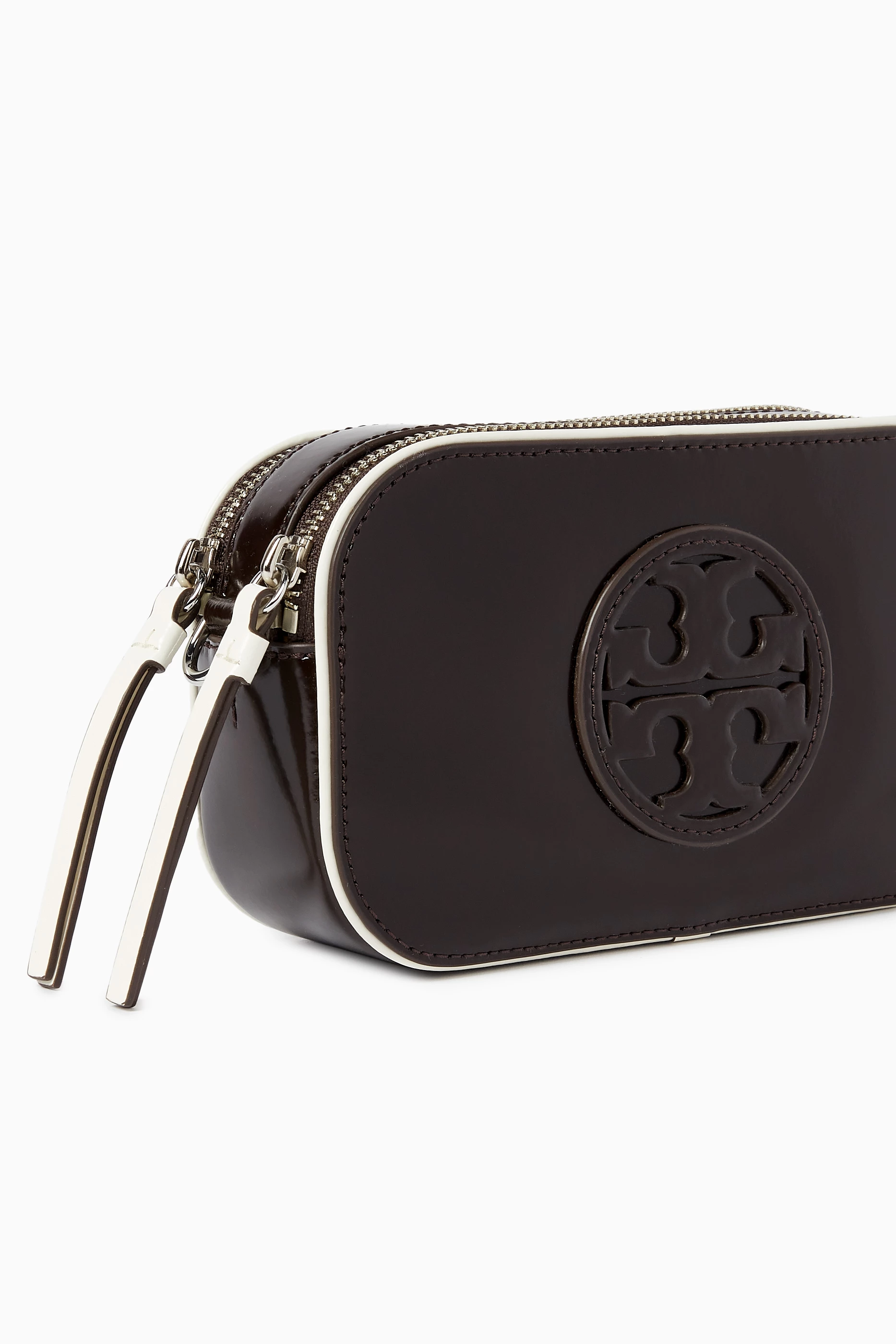 Buy Tory Burch Brown x BonBon Mini Miller Crossbody Bag in Patent