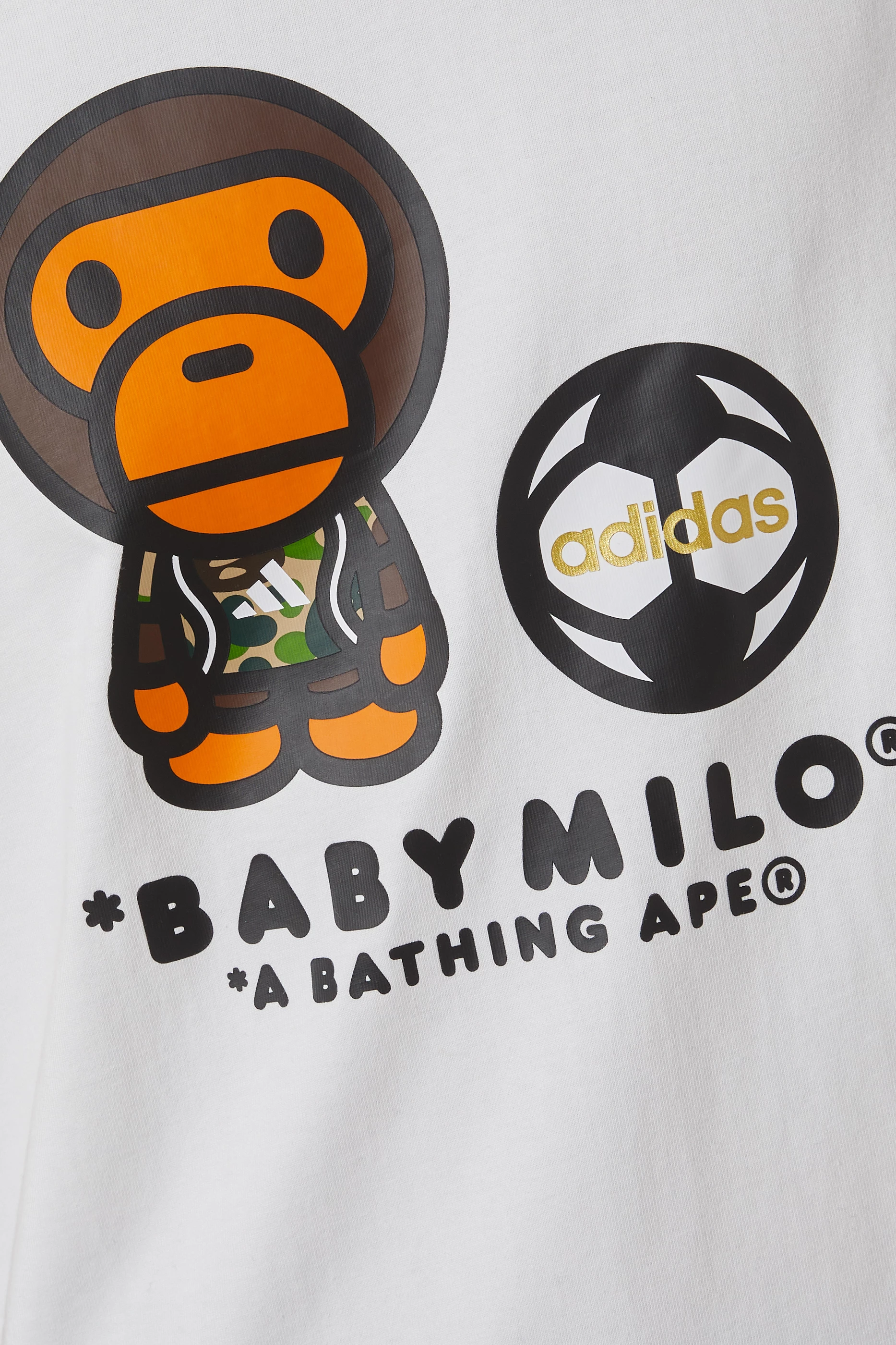 Buy adidas White x BAPE Baby Milo T-shirt in Cotton For Men Online 