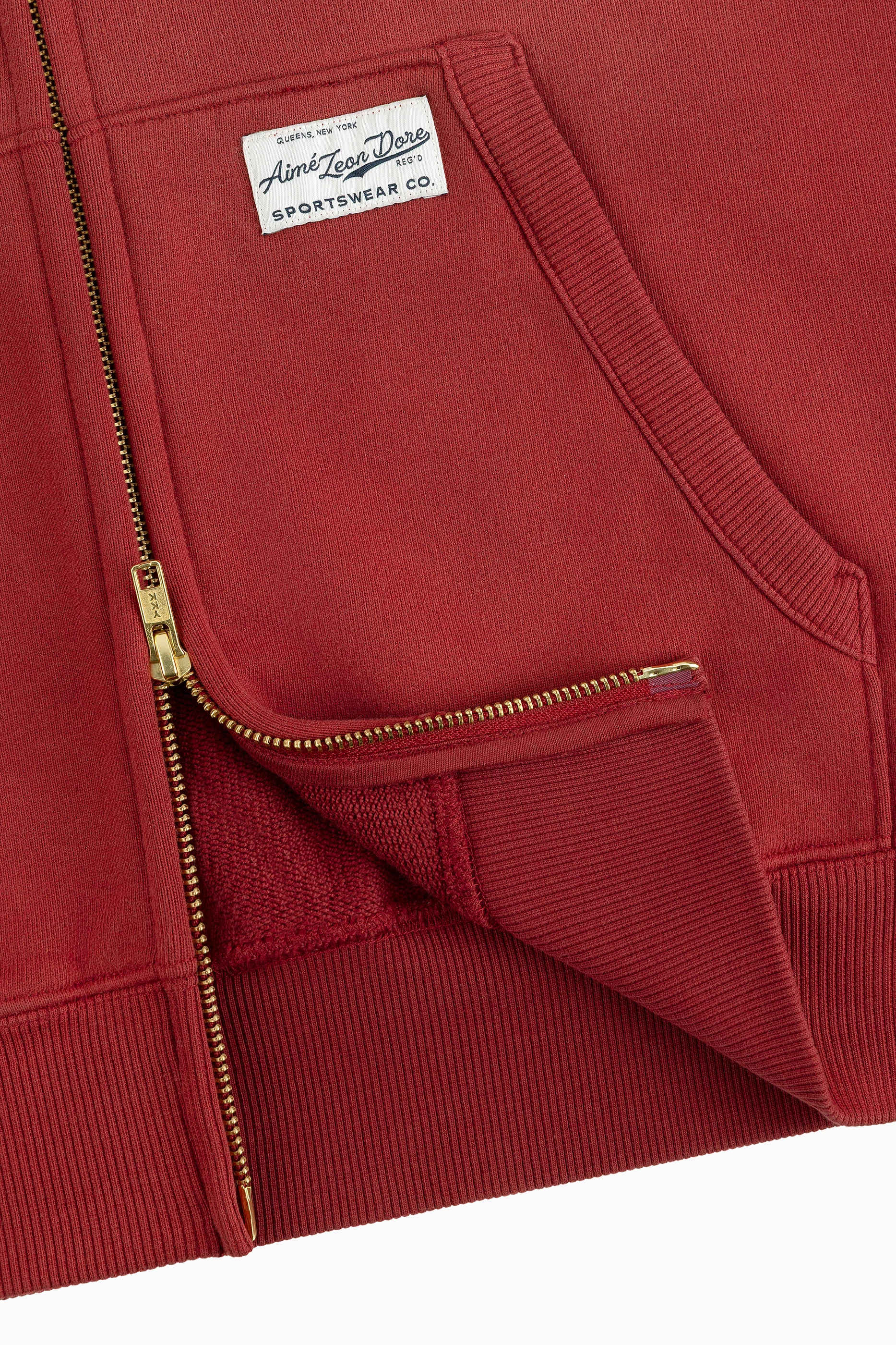 Buy Aimé Leon Dore Red Sun Faded Full-Zip Hoodie For Men Online
