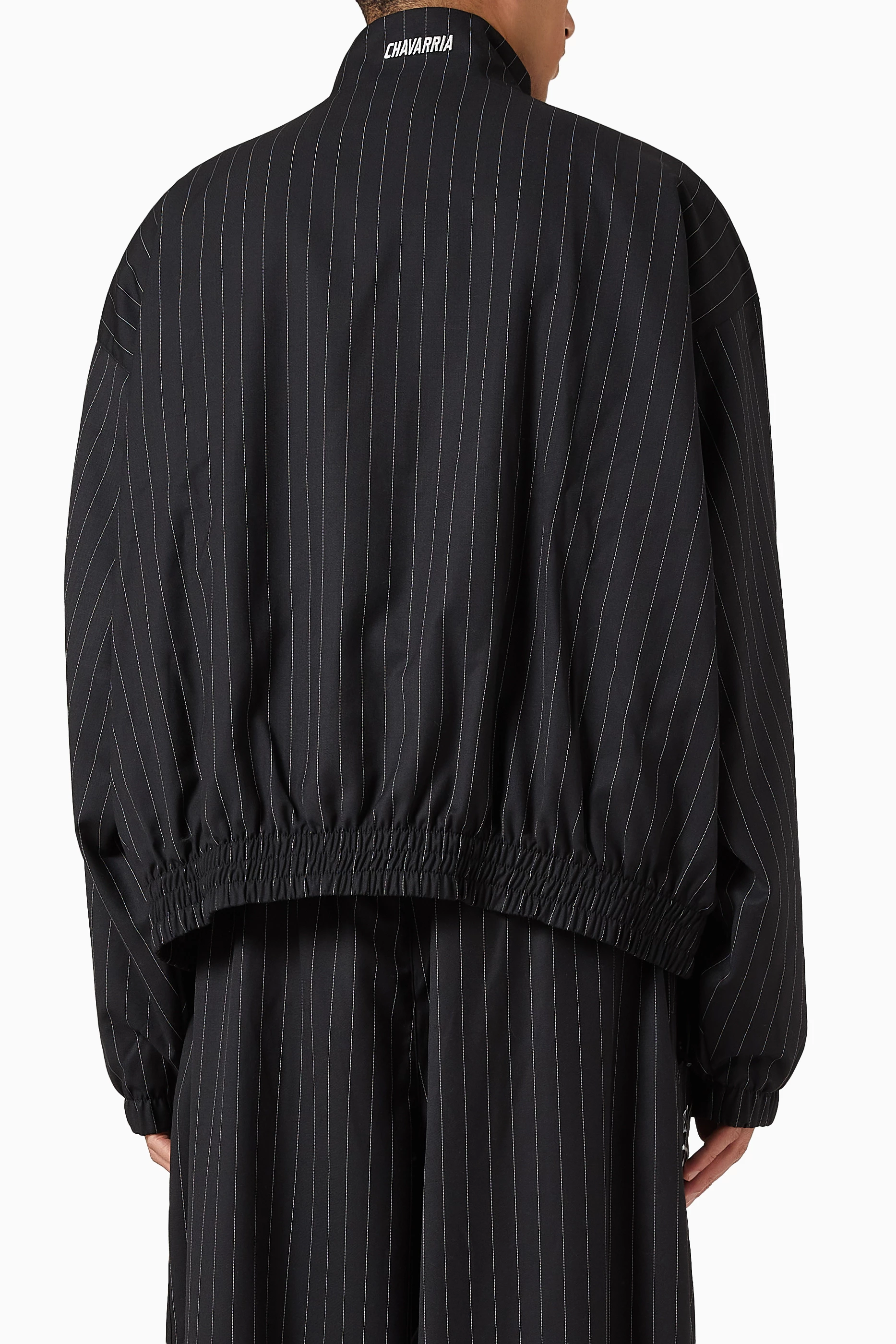 Buy adidas Black x Willy Chavarria Pinstripe Track Jacket in