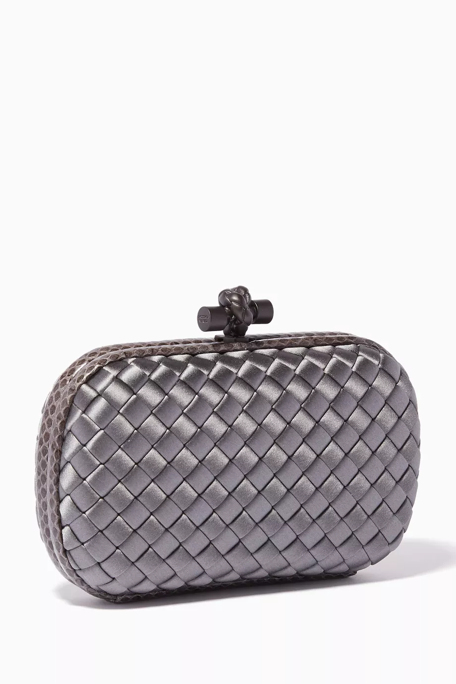 Grey satin clutch hotsell