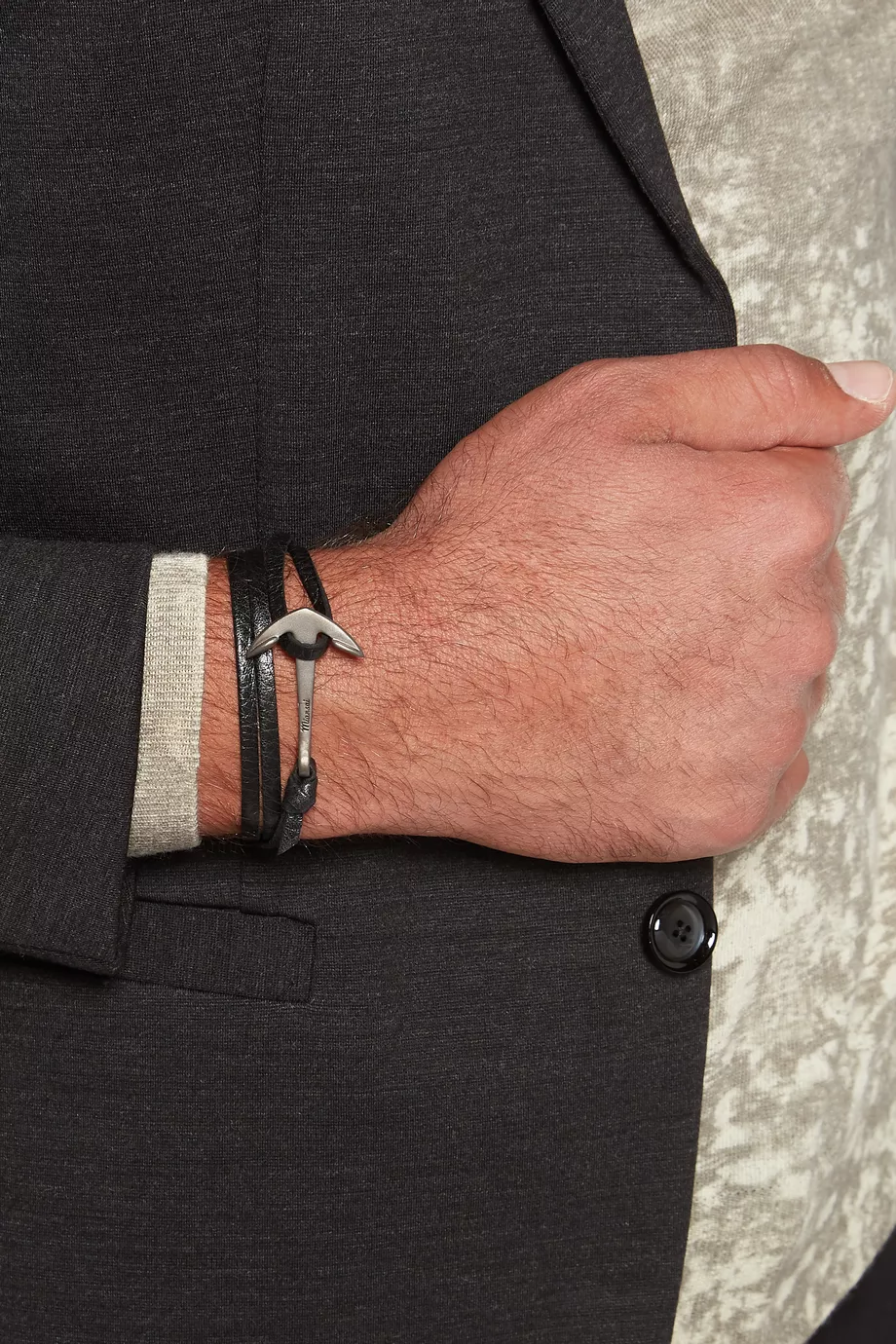 Miansai anchor leather clearance bracelet