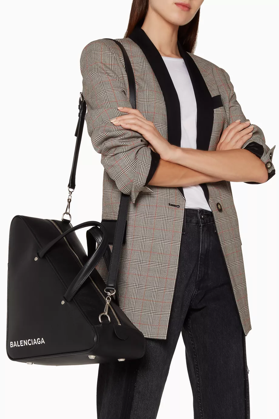 Buy Balenciaga Black Black Medium Triangle Duffle Bag for Women in