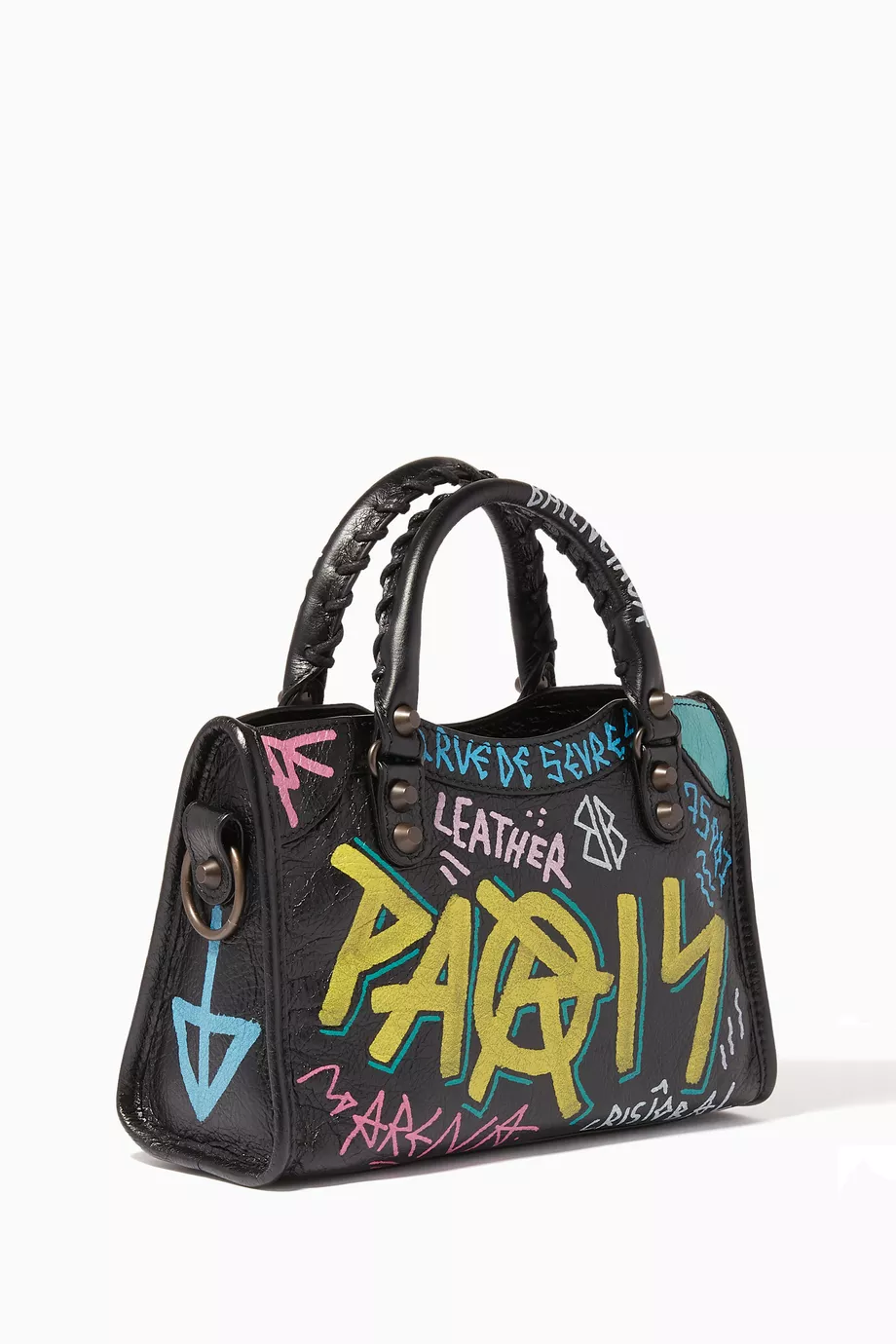 Balenciaga graffiti crossbody bag discount