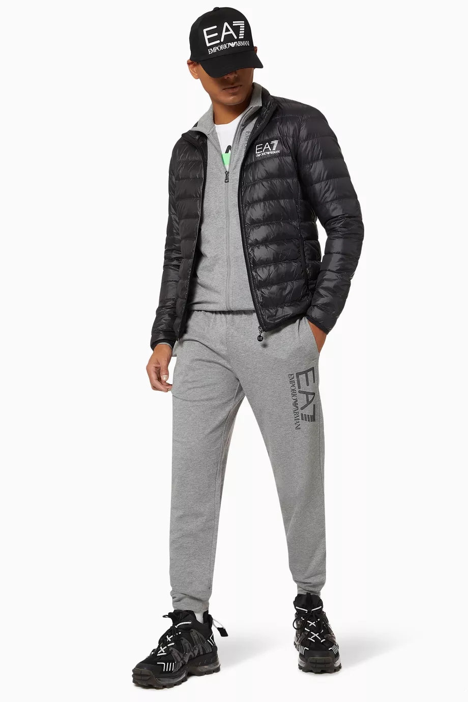 Buy Emporio Armani Black EA7 Train Core Down Jacket for Men in UAE