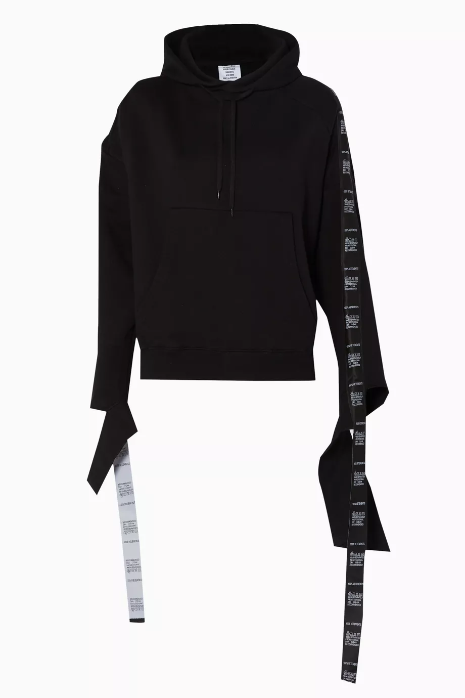 Vetements black tape deals hoodie