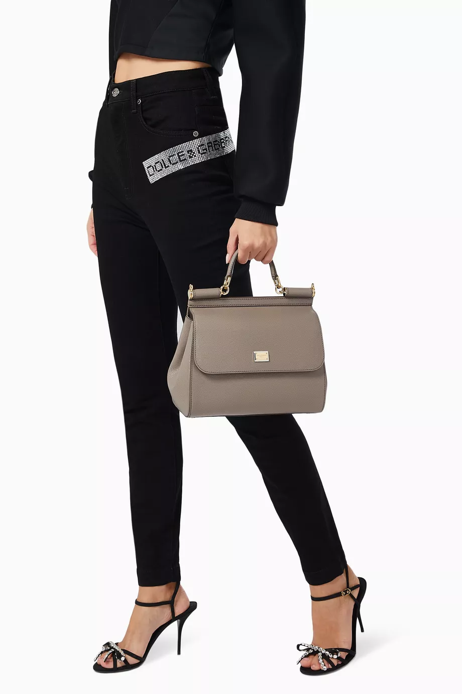 Buy Dolce & Gabbana Neutral Medium Sicily Bag in Dauphine Leather for WOMEN  in UAE