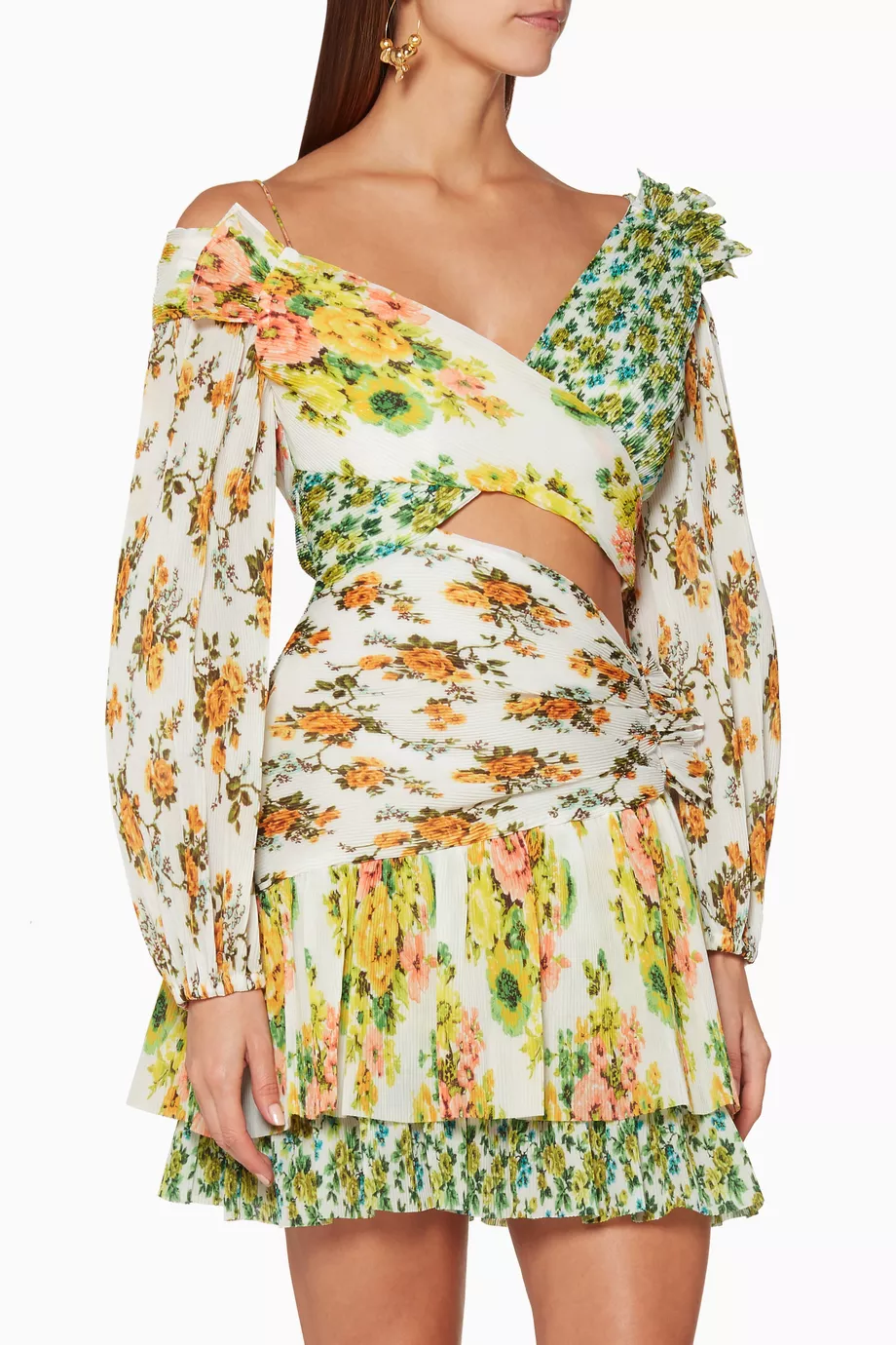 Golden surfer dress zimmermann top