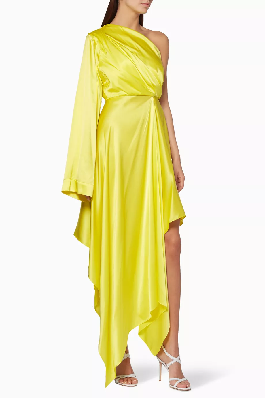 Buy Solace London Yellow Yellow Alida Dress for Women in UAE Ounass