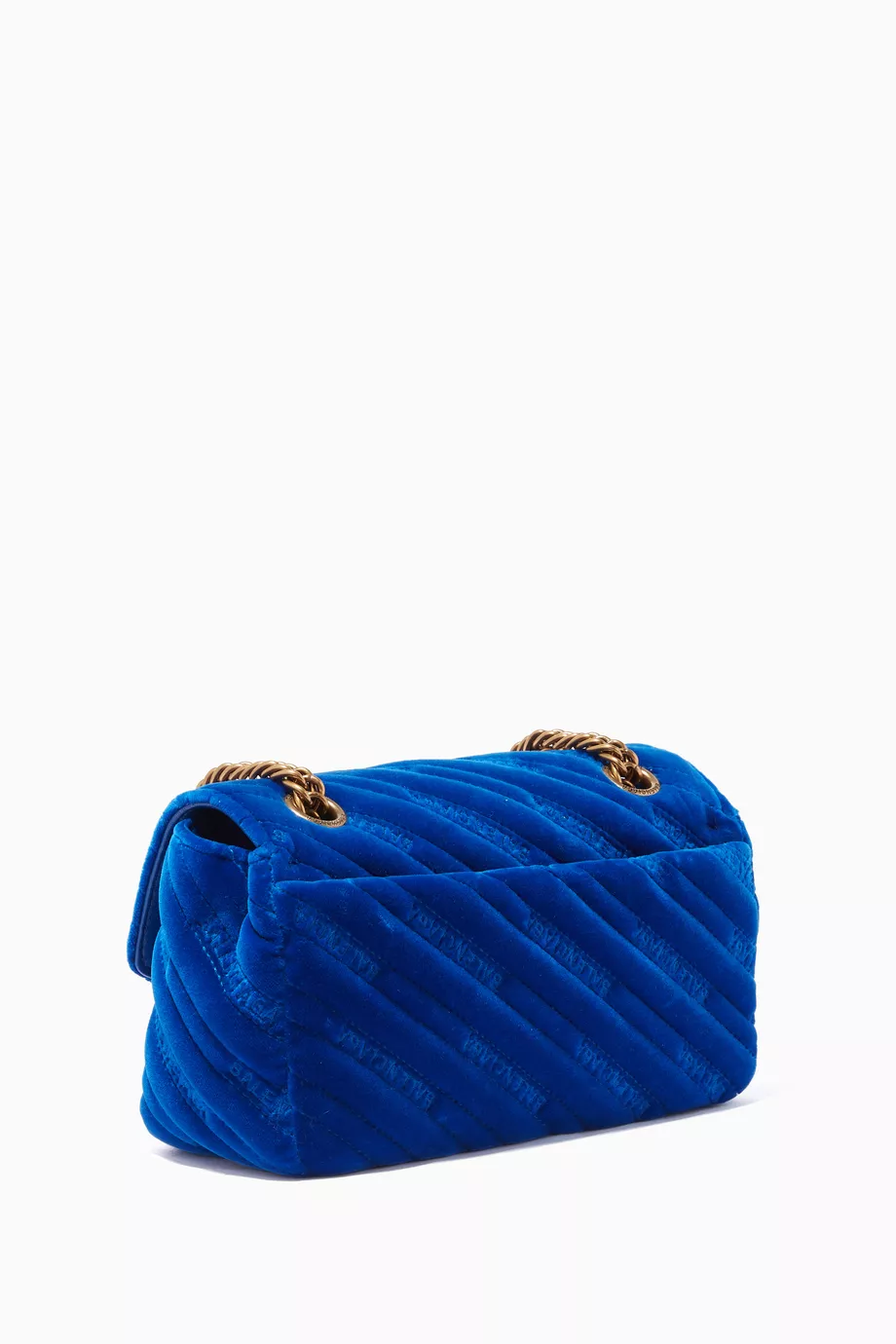 Balenciaga blue sale velvet bag