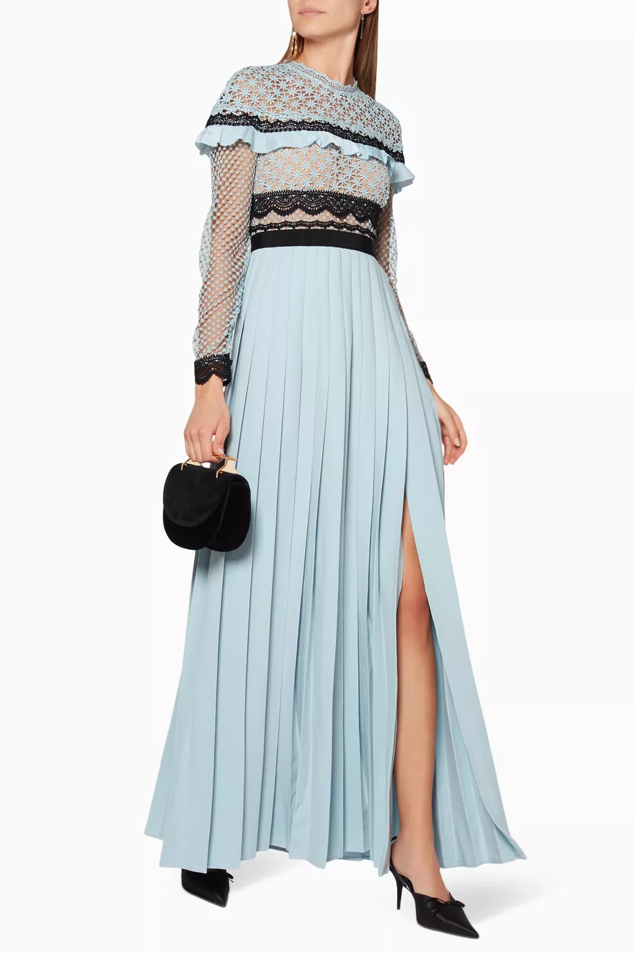 Duck egg blue maxi store dress