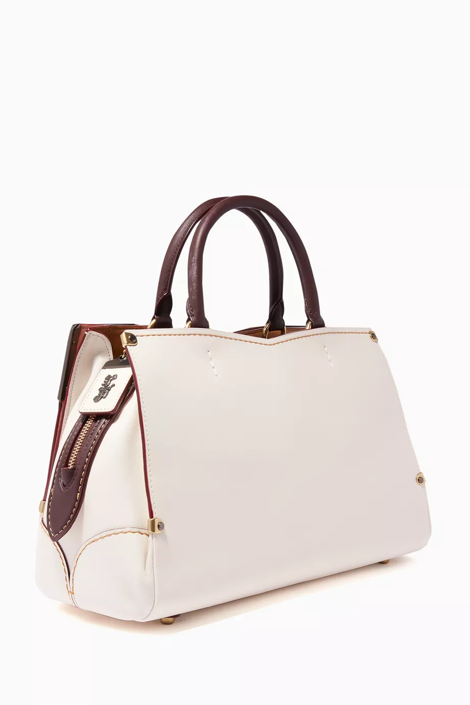 Coach mason carryall hot sale with metal tea rose