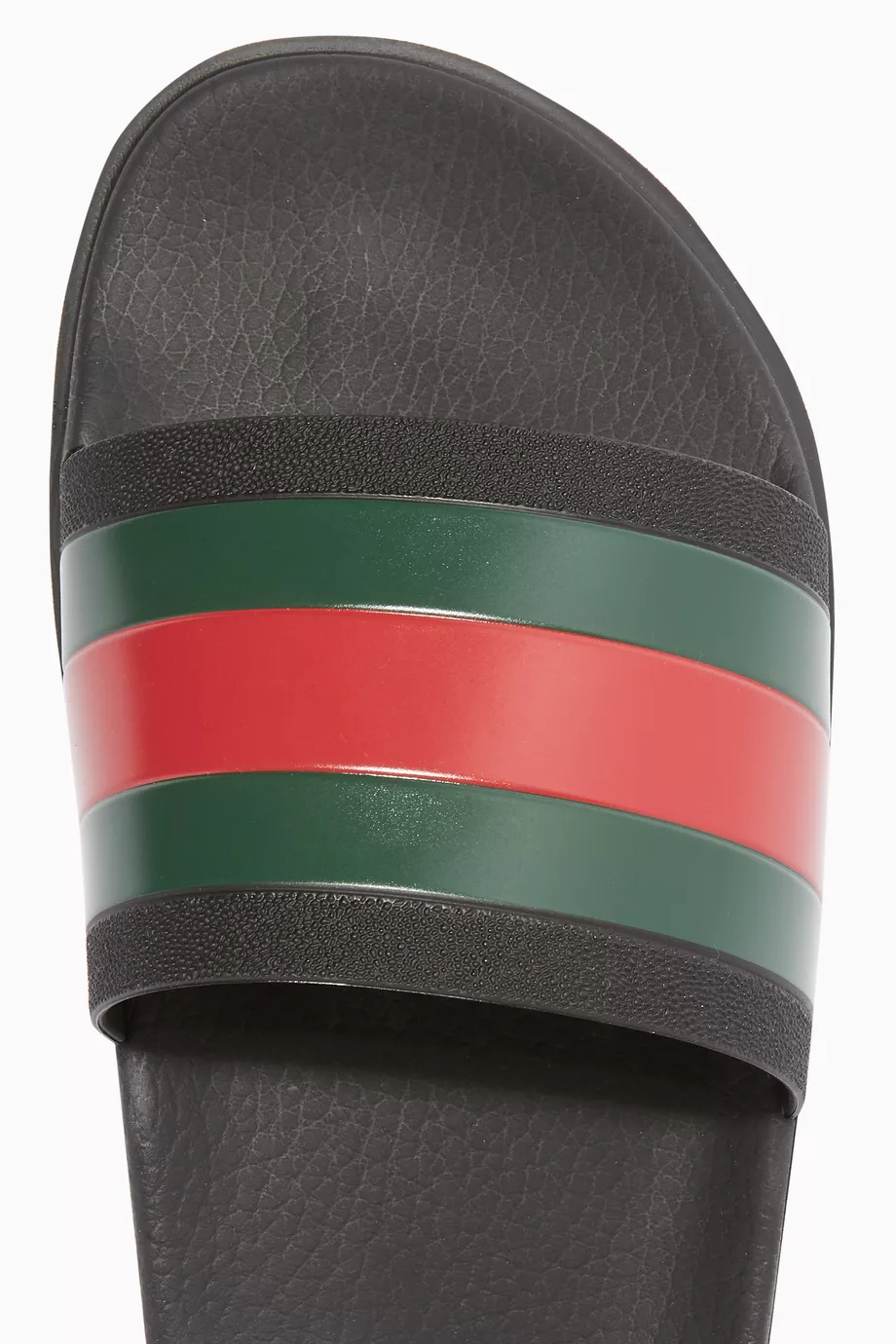 Gucci black hot sale trek slides