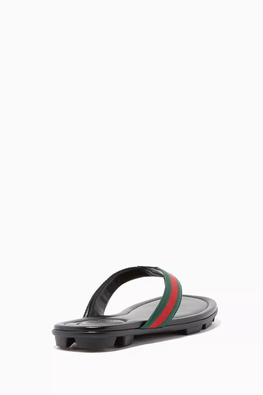 Buy Gucci Black Black Titan Beach Web Sandals for Men in UAE Ounass