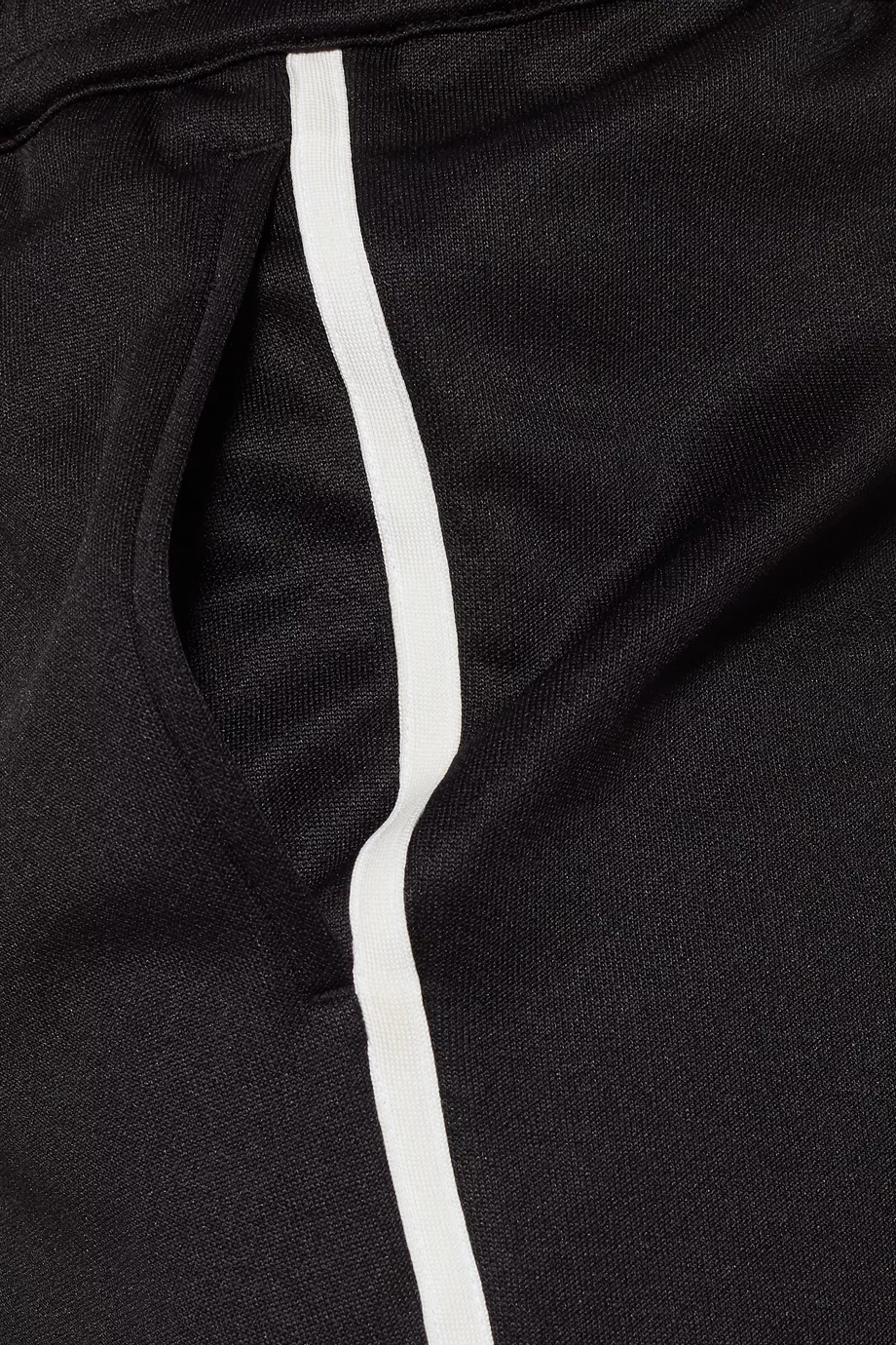 Buy Helmut Lang Black Black White Stripe Detail Track Pants for