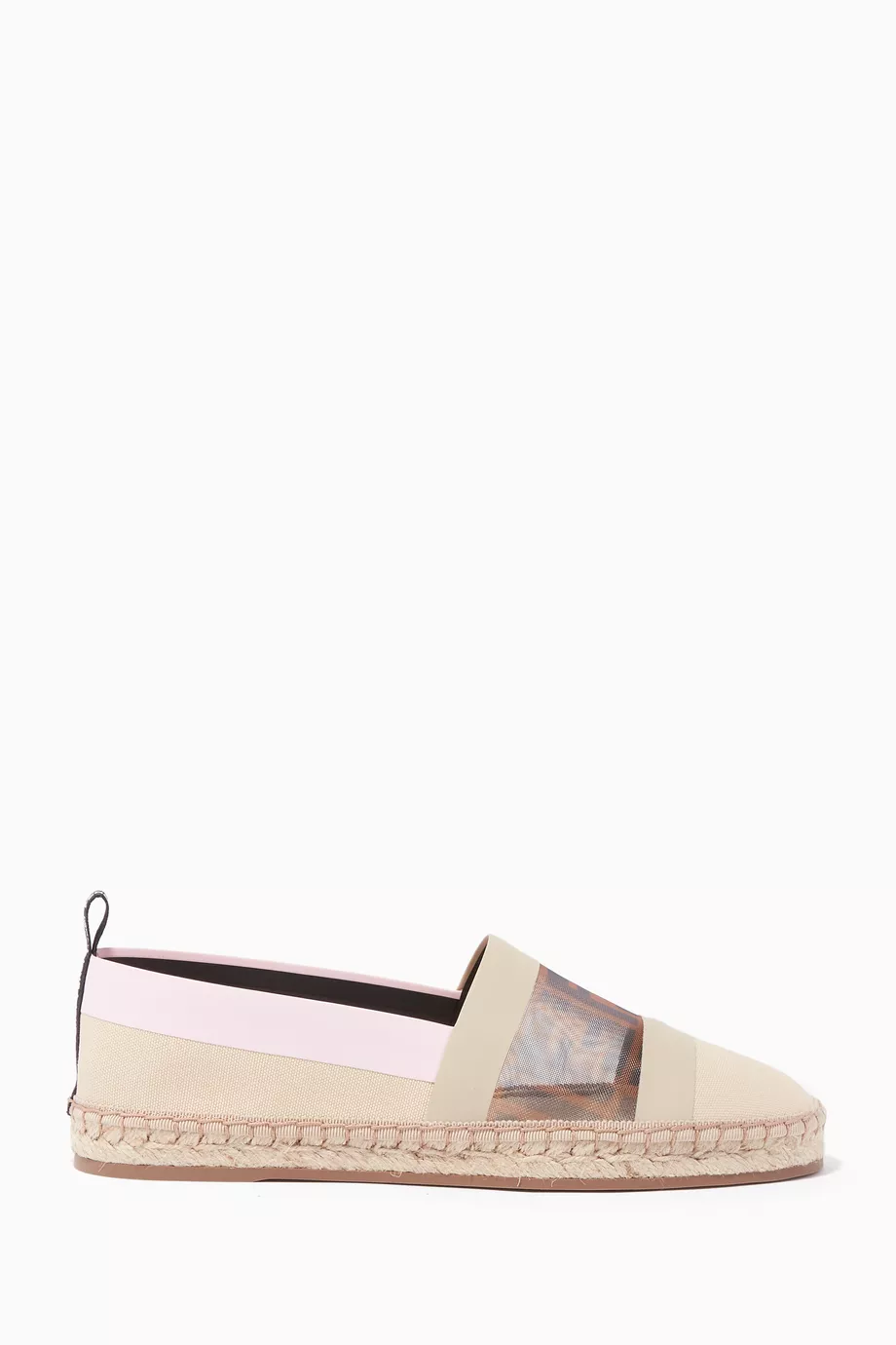 Buy Fendi White Canvas Tech Mesh Espadrilles for Women in UAE Ounass