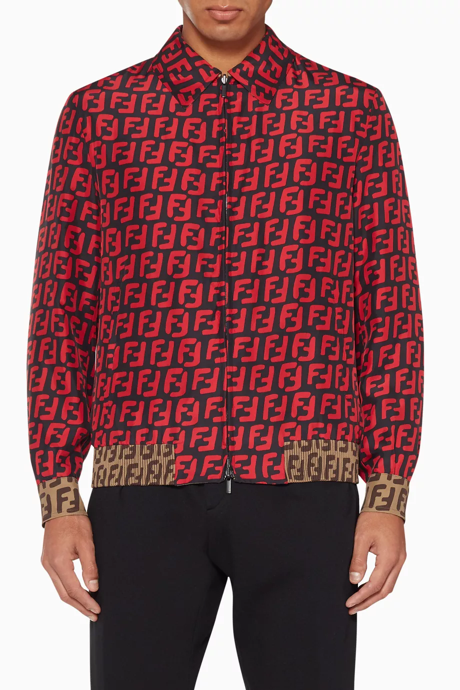Red shop fendi jacket