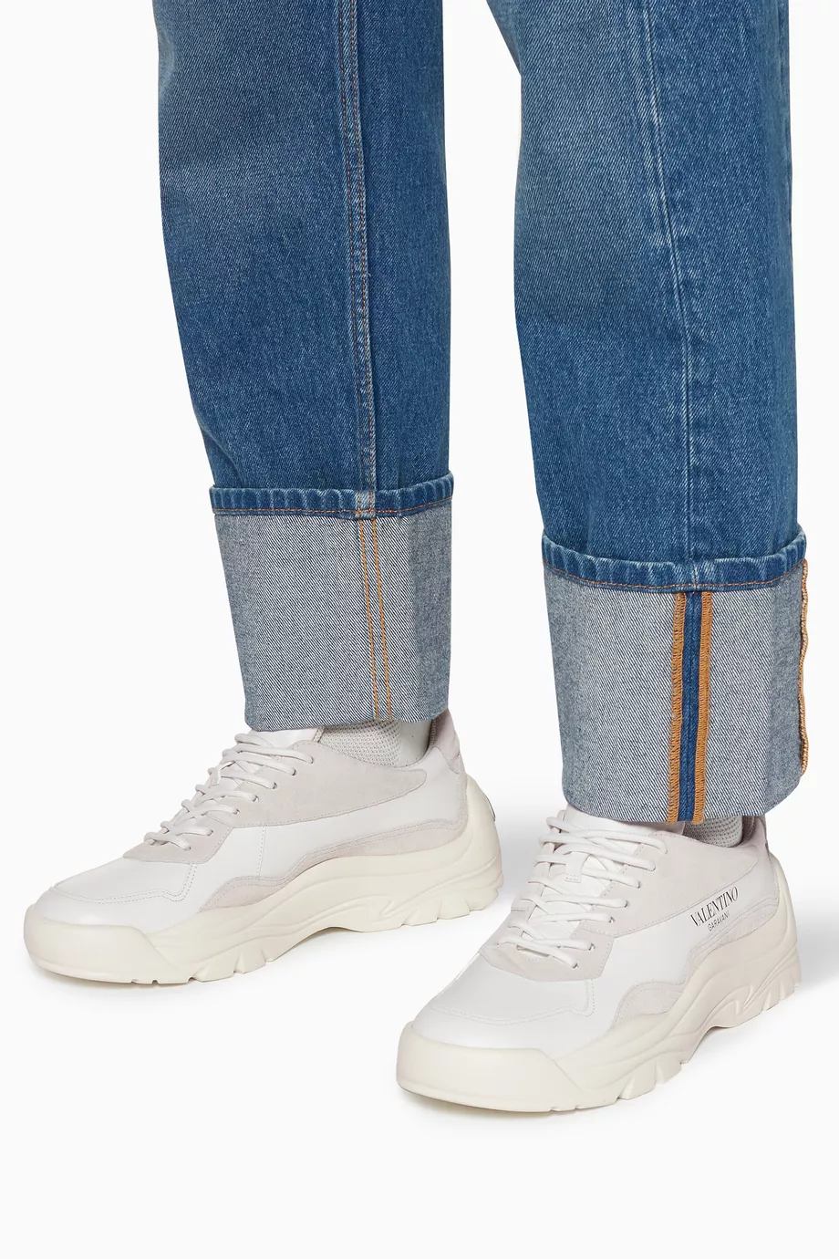 Buy Valentino Garavani White Valentino Garavani Gumboy Leather