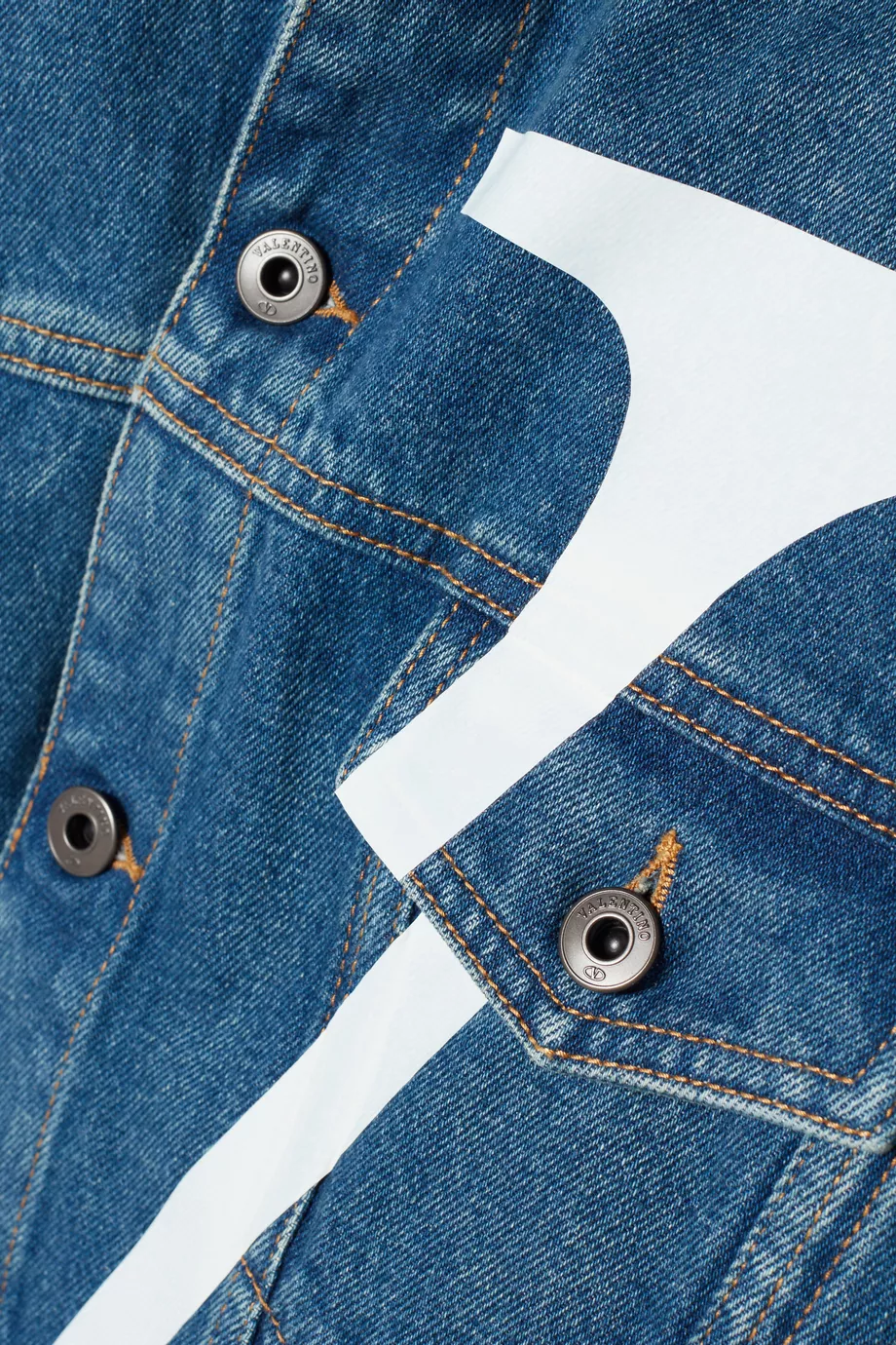 Valentino large logo denim jacket sales