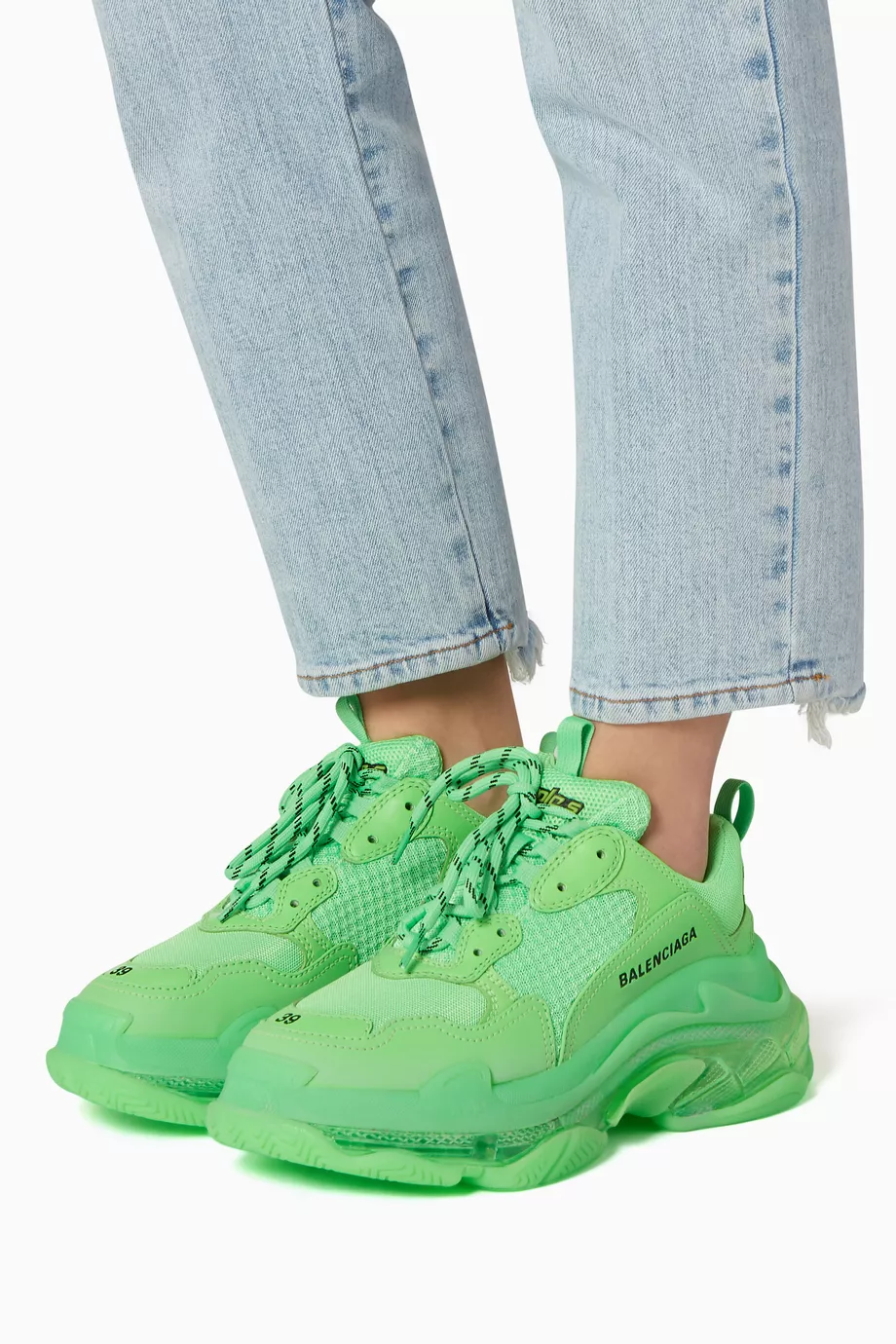 Balenciaga triple on sale s green white