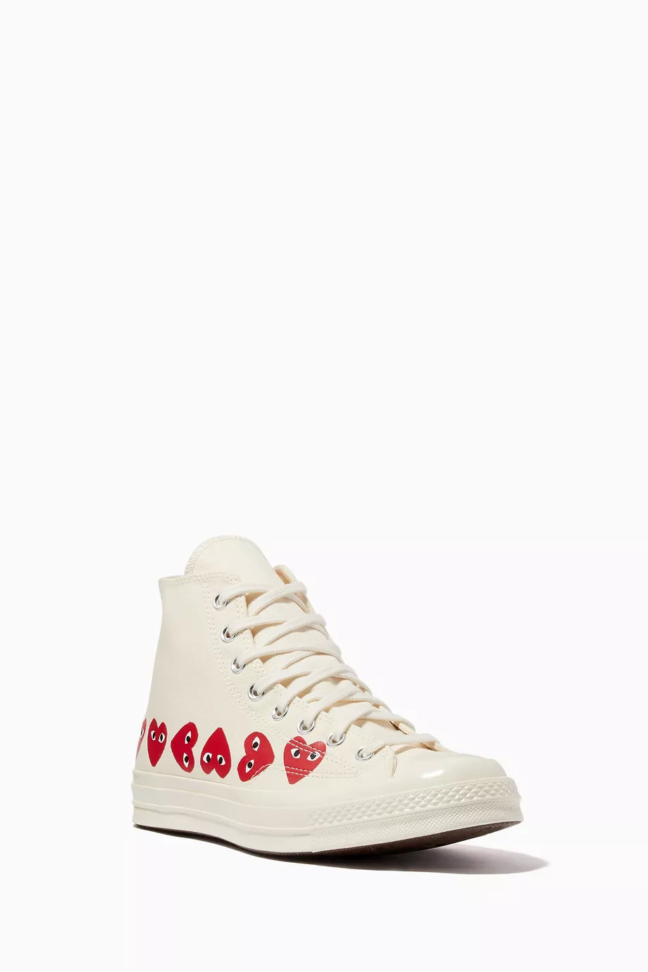 Buy Comme des Gar ons PLAY Neutral x Converse Chuck 70 High Top Sneakers in Canvas for Men in UAE Ounass
