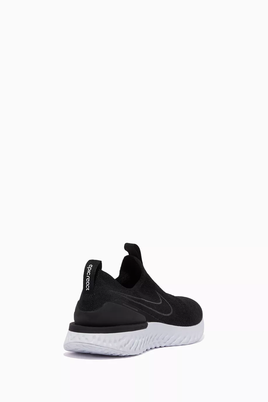 Buy Nike Black Epic Phantom React Flyknit 2 Sneakers for Women in
