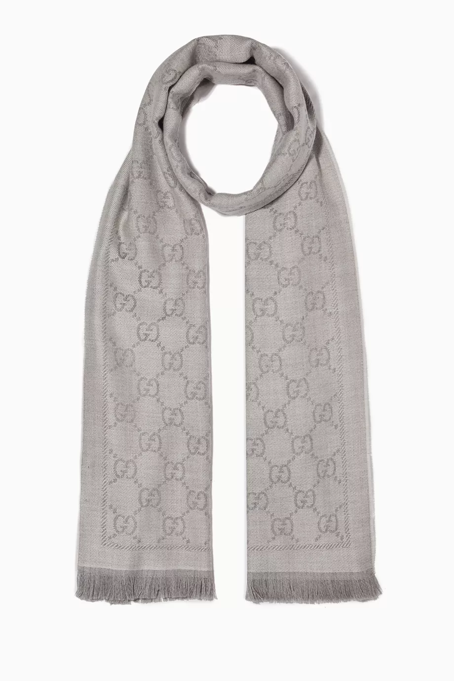 Grey 2025 gucci scarf