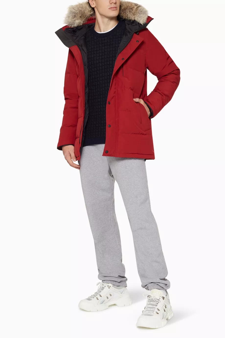 Buy Canada Goose Red Carson Down Parka for Men in UAE Ounass
