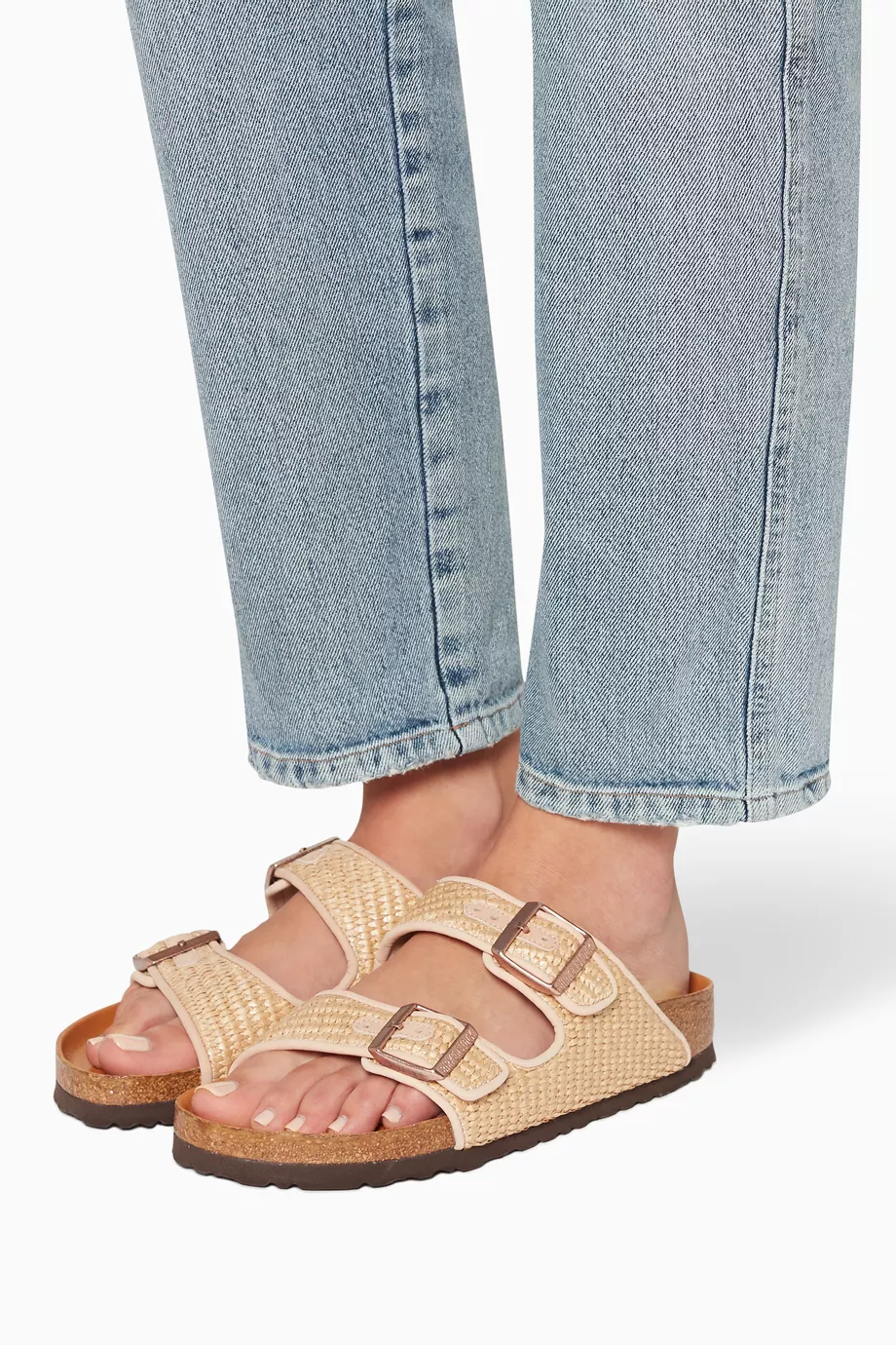 Birkenstock arizona raffia sandals online