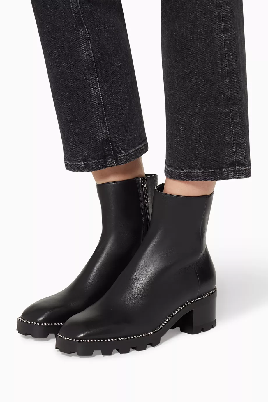 Buy Jimmy Choo Black Mava 35 Smooth Leather Ankle Boots for Women in UAE Ounass