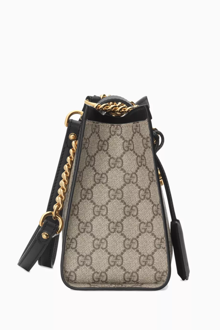 Buy Gucci Black Small Padlock Shoulder Bag in GG Supreme Canvas