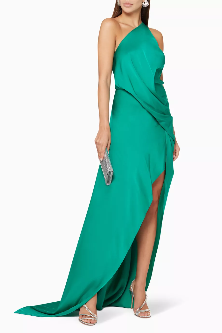 Buy One Fell Swoop Green Philly Asymmetrical Maxi Dress for Women