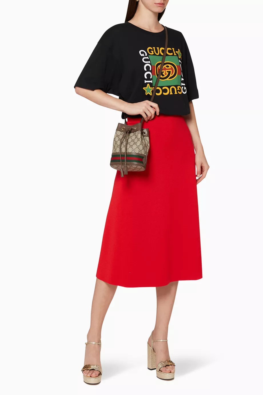 Ophidia mini gg hot sale supreme canvas bucket bag