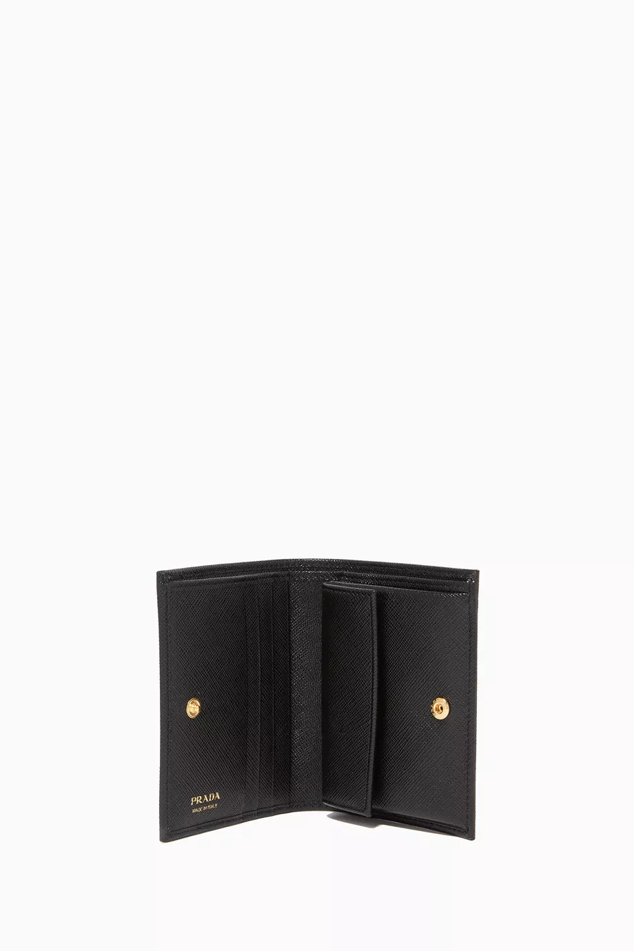 Buy Prada Black Small Saffiano Leather Wallet for Women in UAE