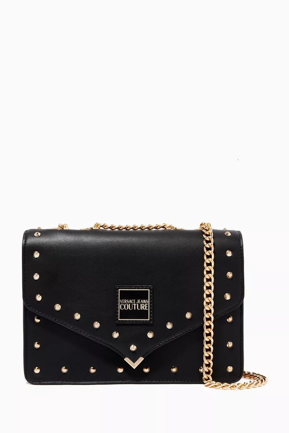 Buy Versace Jeans Couture Black Small Stud Embellished Bag for