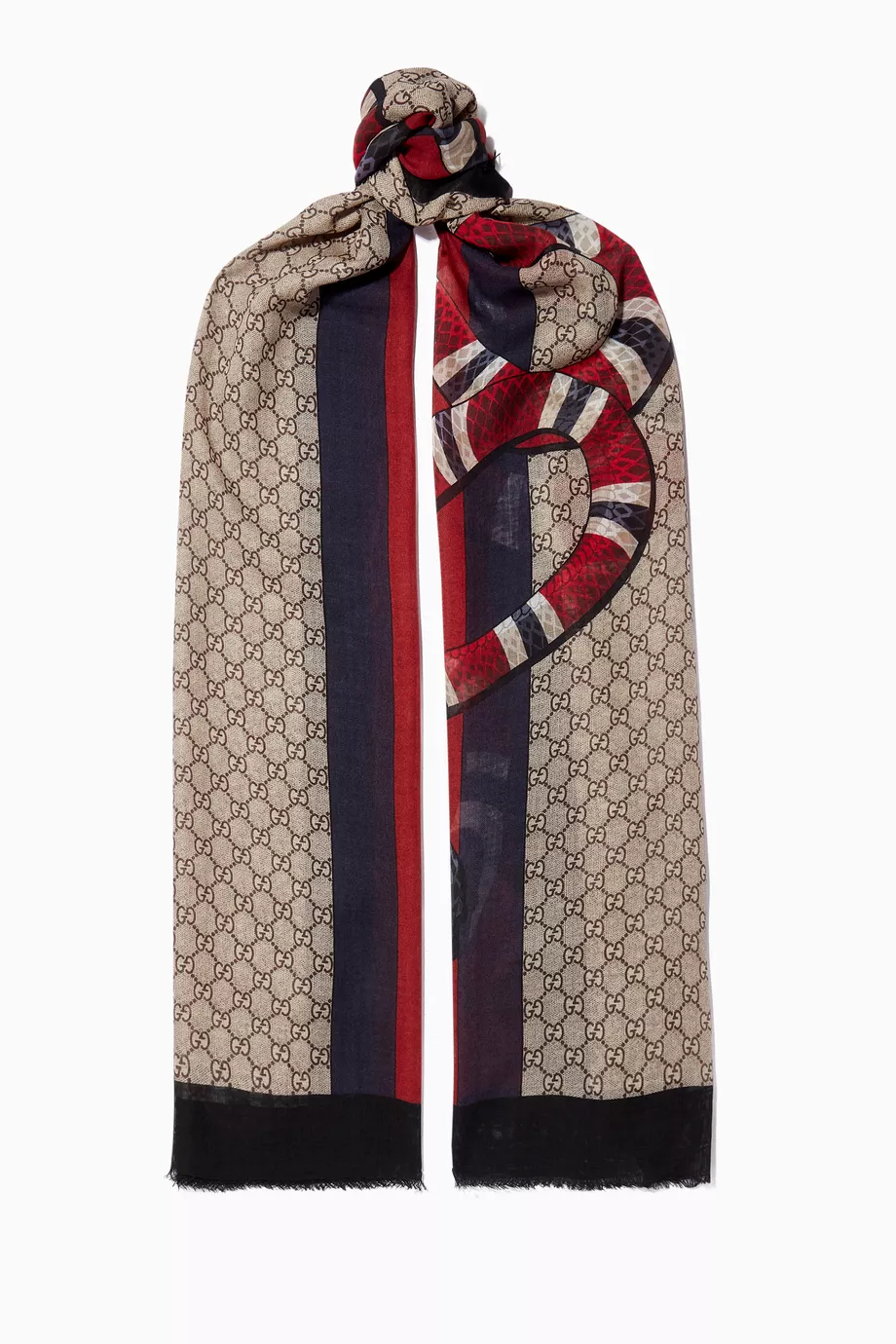 Gucci snake sale scarf mens
