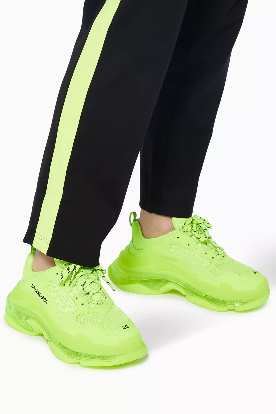 Balenciaga triple s neon hot sale yellow