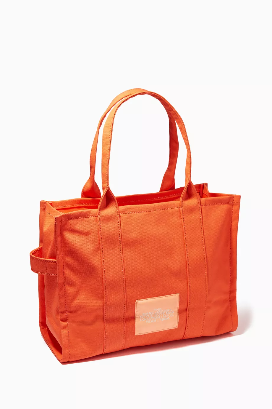 Orange canvas deals tote