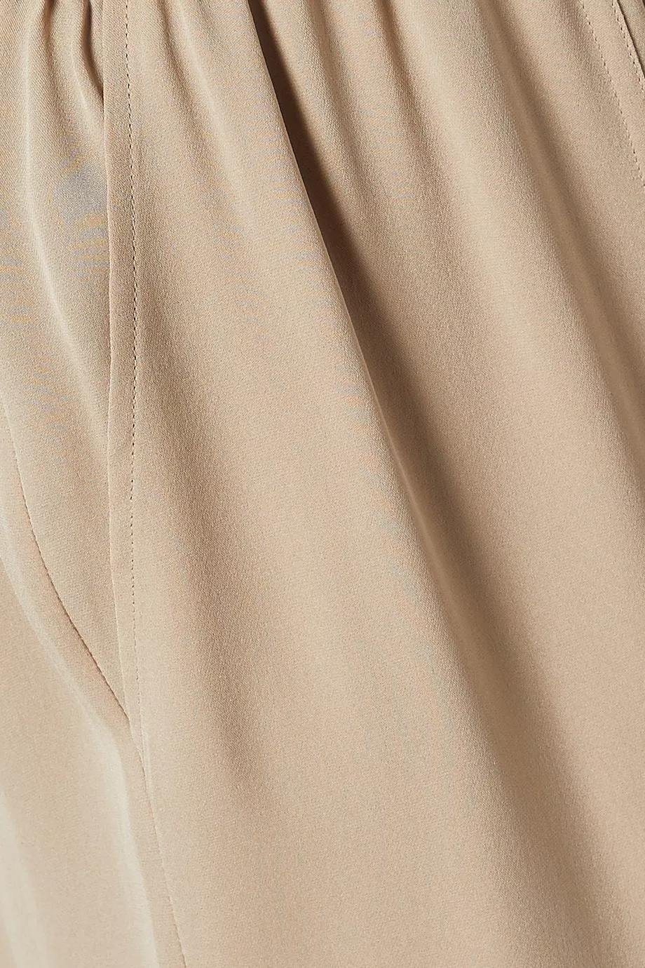 Buy Theory Neutral Ribbed Cuff Silk Jogger Pants for Women in UAE