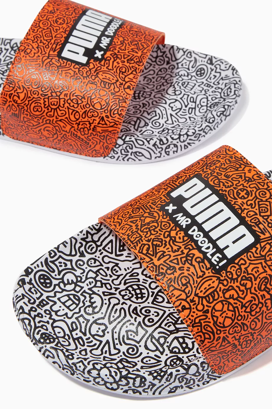 Buy PUMA Select Multicolour x Mr Doodle Leadcat Slides in Leather